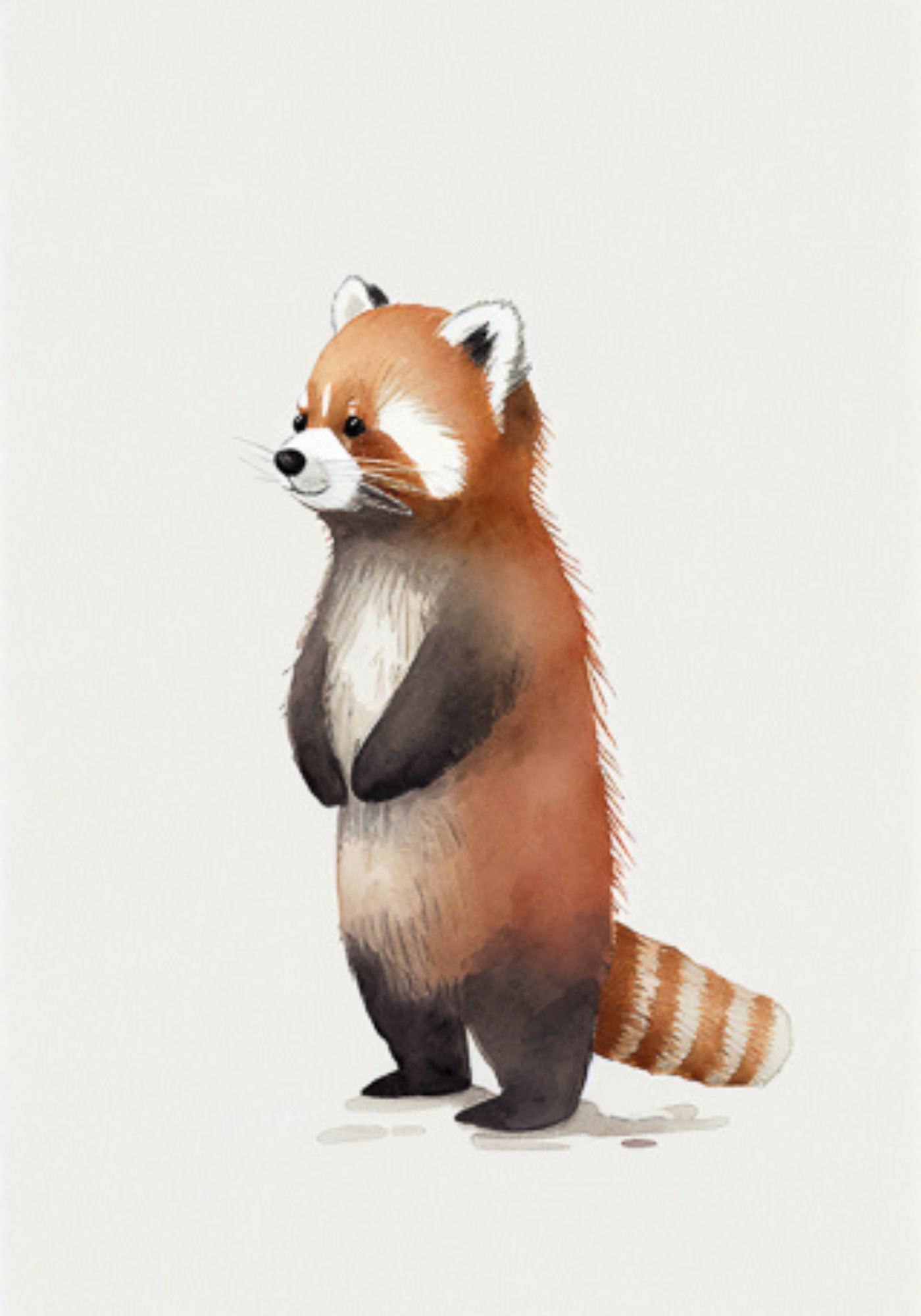 L'affiche animal pour enfant Baby Red Panda de chez David and David Studio