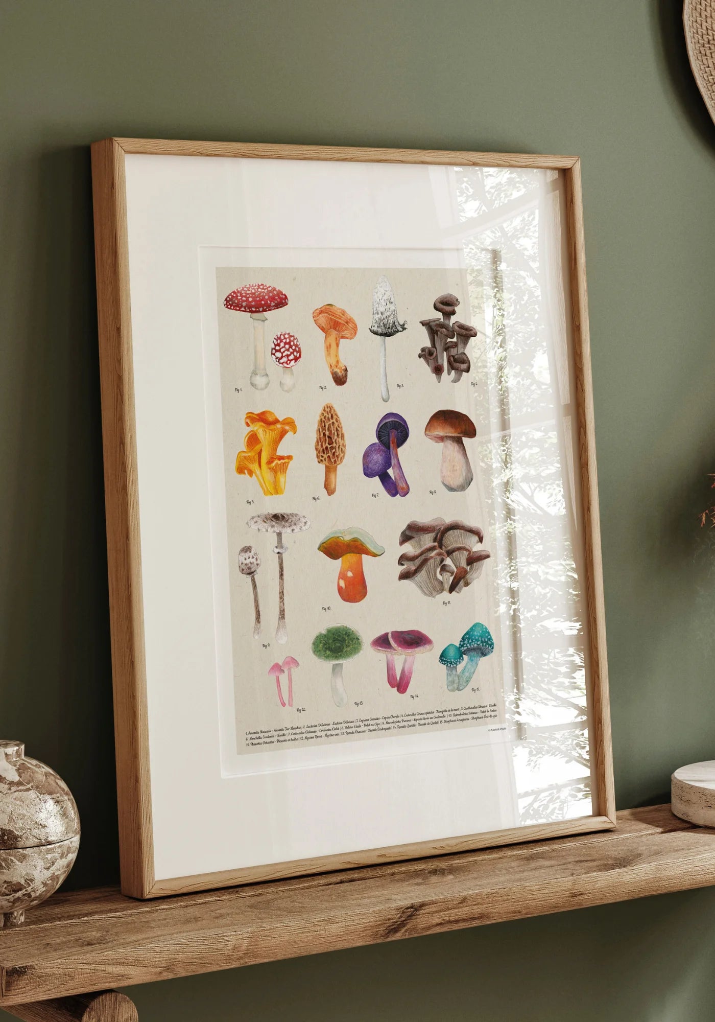 L'affiche décorative champignons de chez Maison Paula