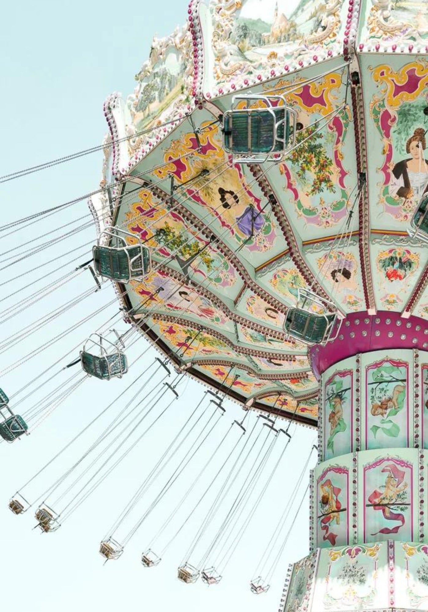 L'affiche photo Manège Vintage de chez David and David Studio, réalisée par Laurence David