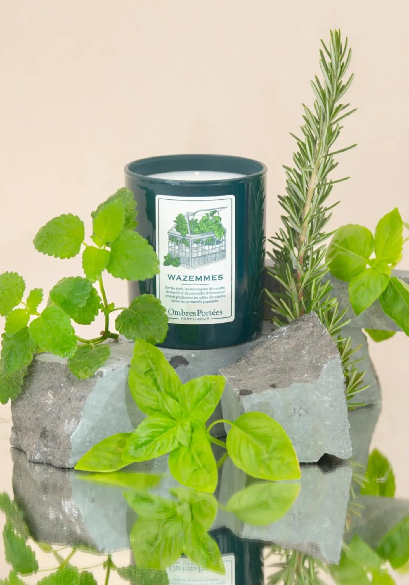 La bougie parfumée Lilloise Wazemmes de chez Ombres Portées