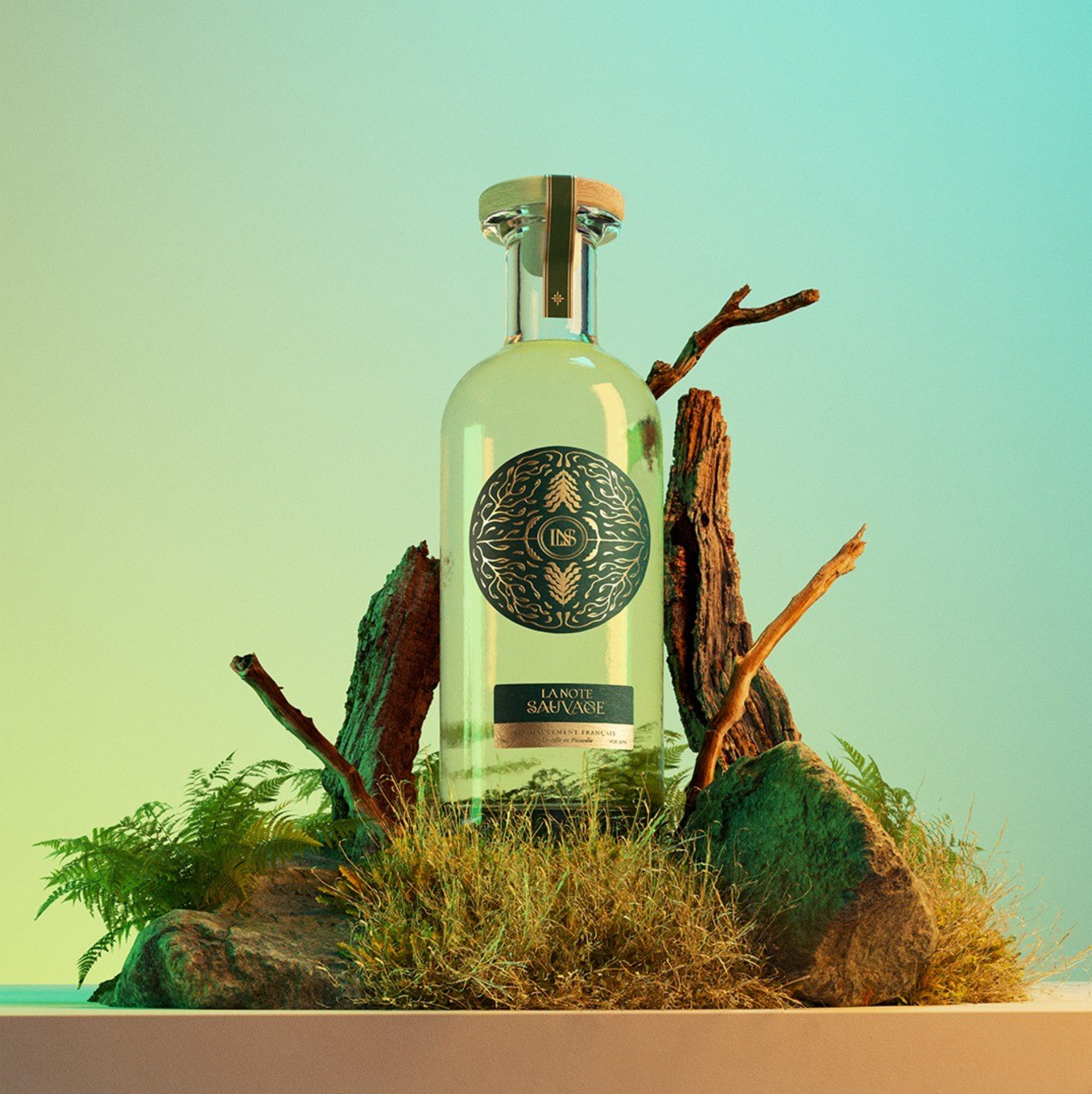 Gin français de la marque La Note Sauvage