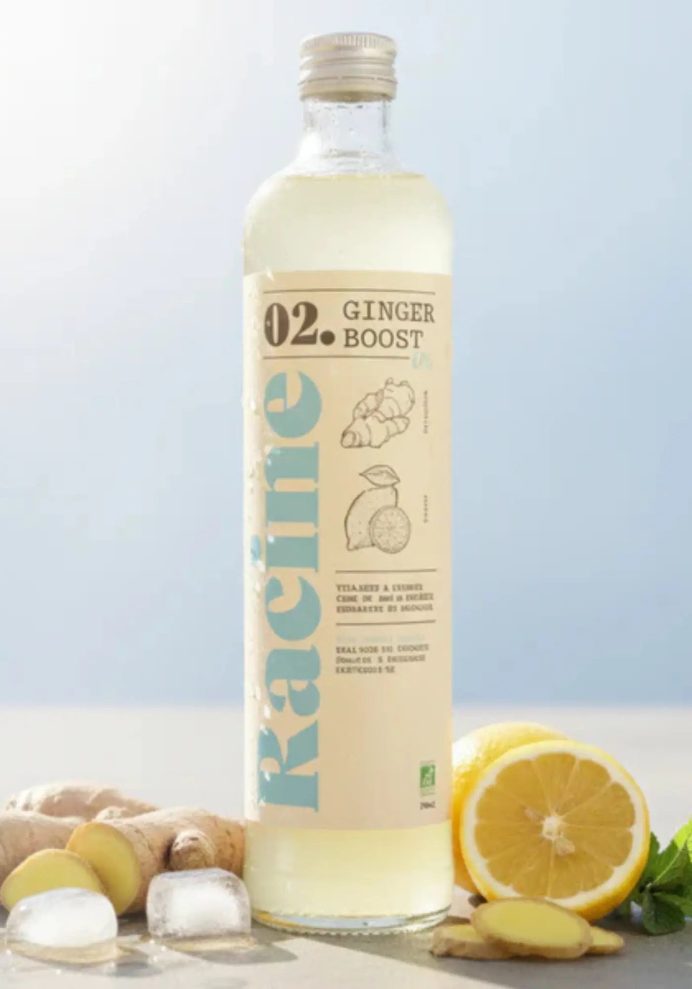 Le ginger boost bio 0% de chez Racine