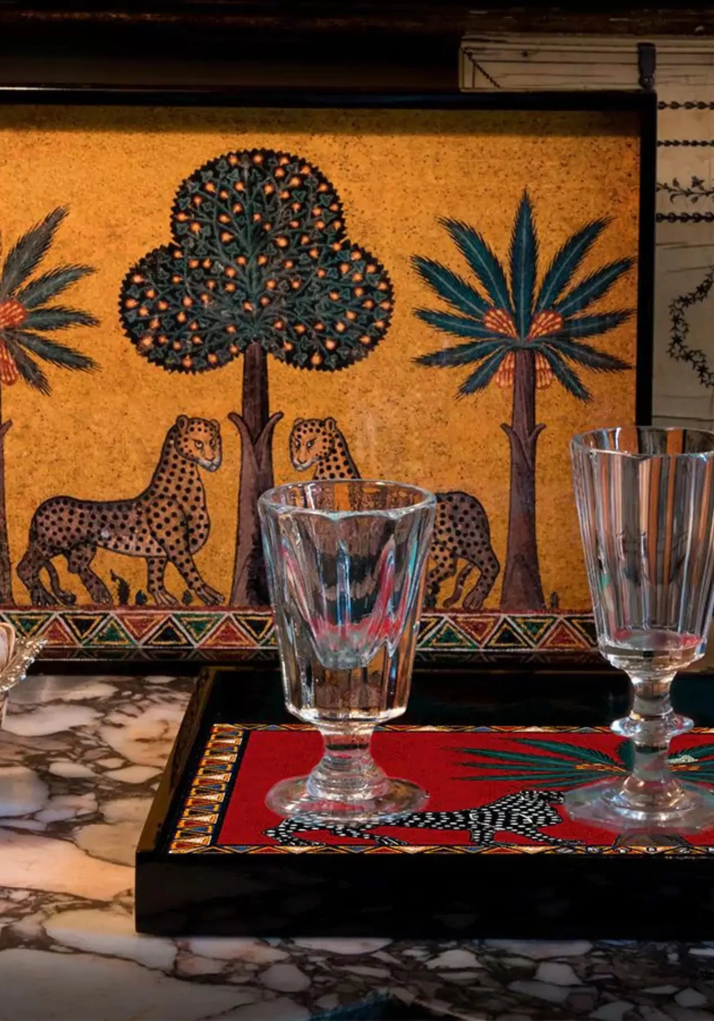 Le grand plateau mosaïque de chez Ortigia