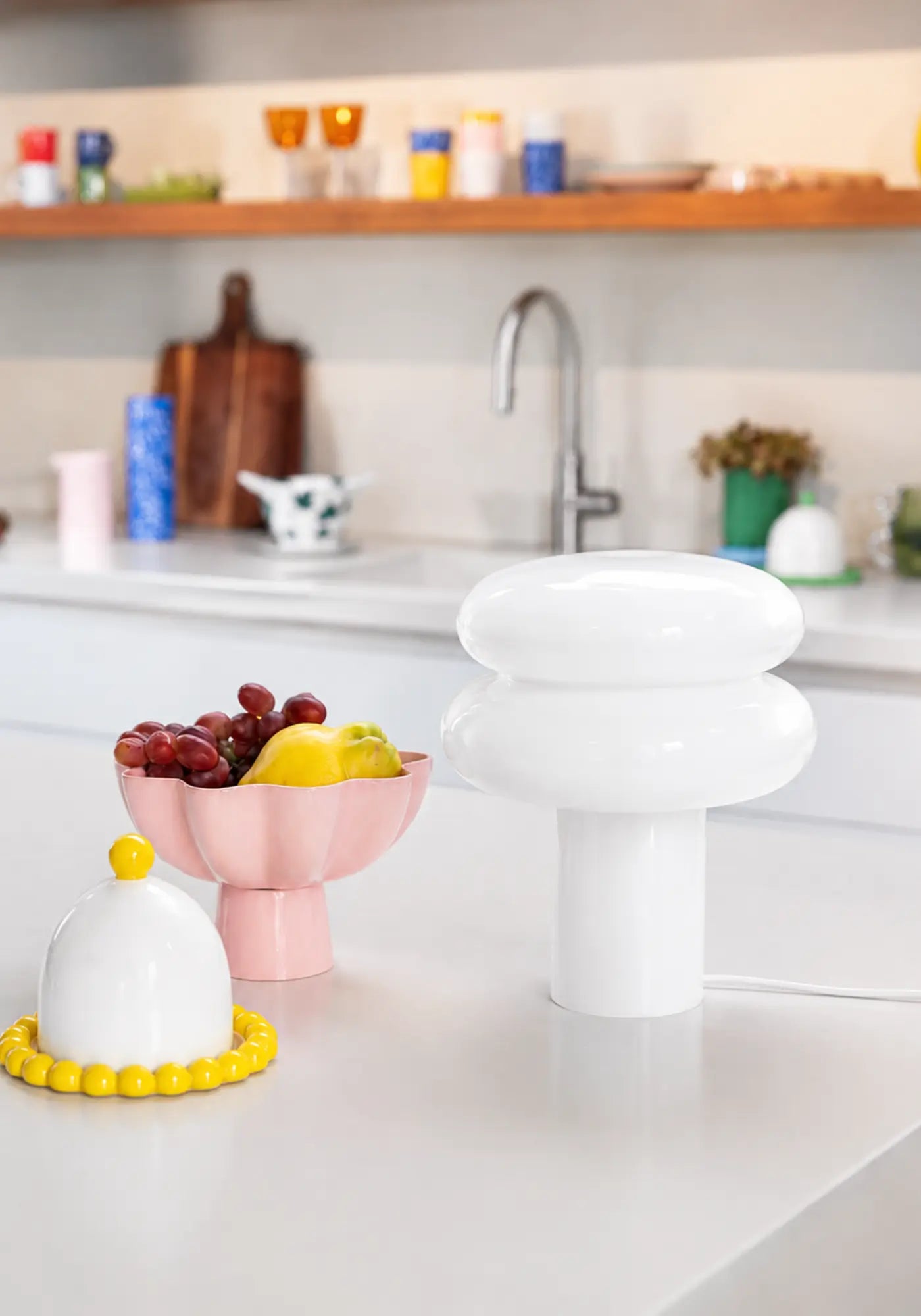 La lampe Poppo blanche de chez Opjet