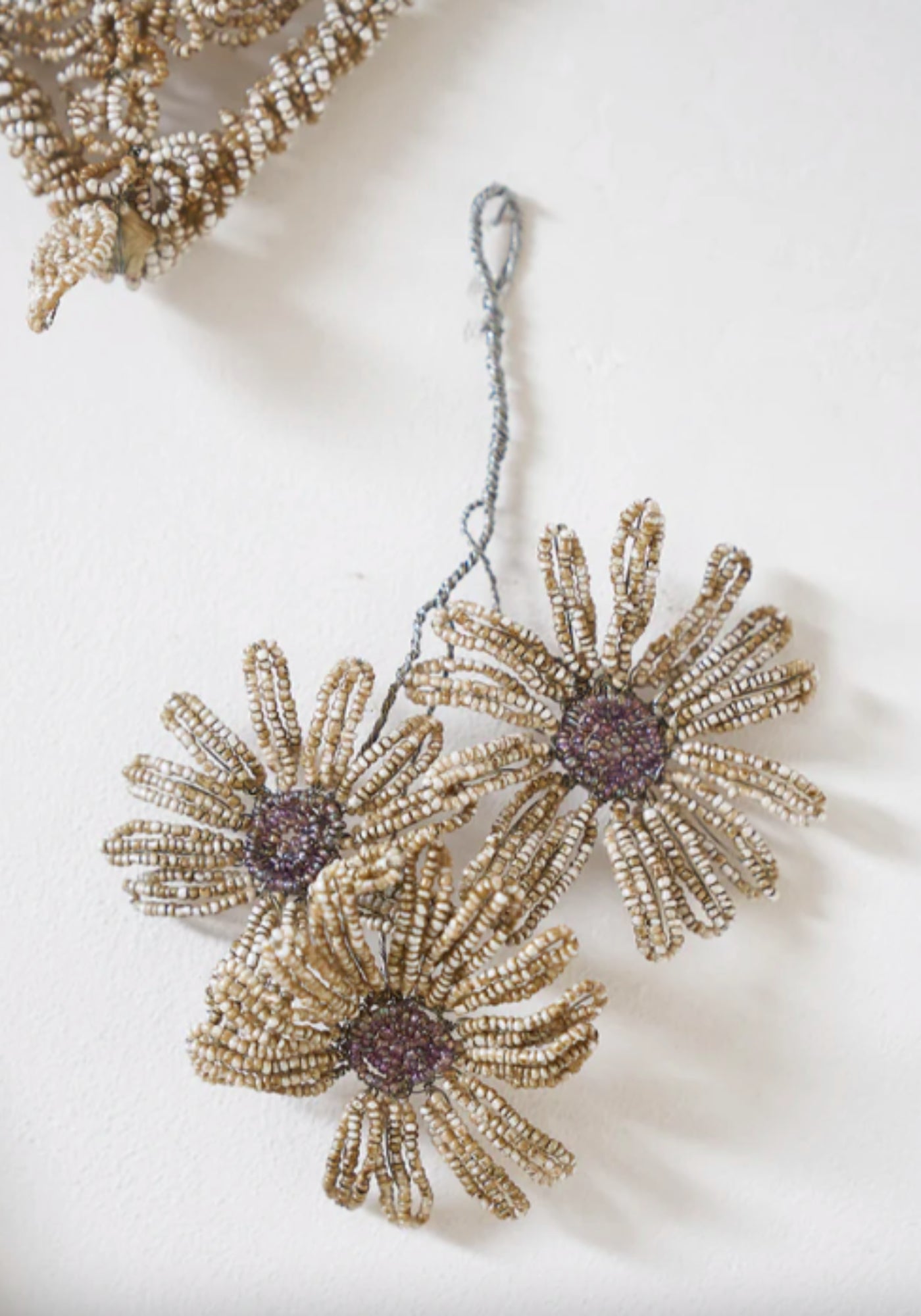 Le petit bouquet de paquerettes les petits bohèmes en décoration au mur