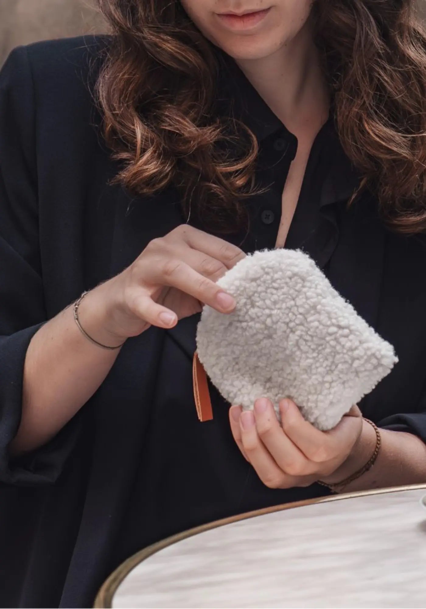 Le porte-monnaie viva beige de chez Bed and Philosophy