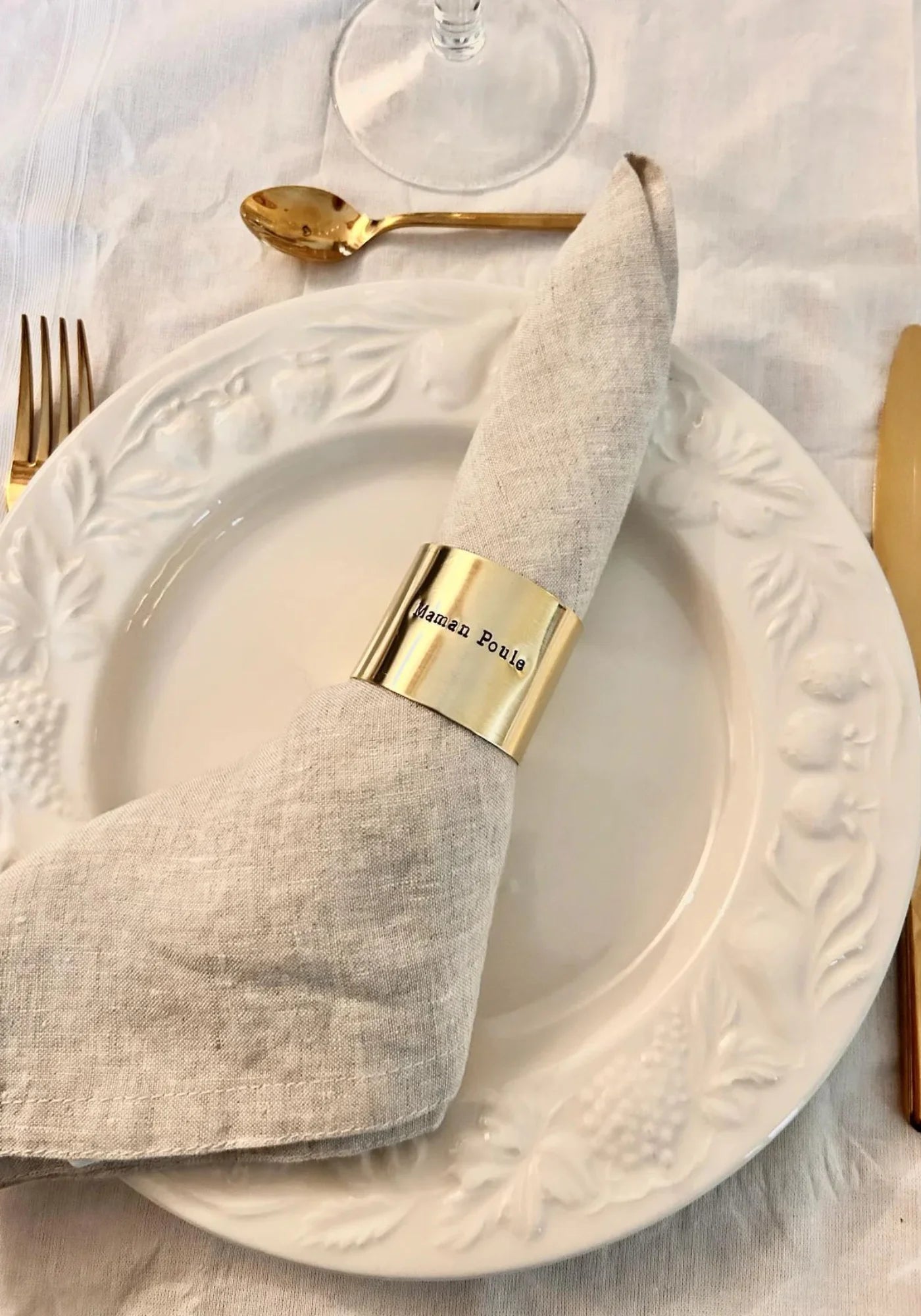 Le rond de serviette Maman Poule de chez Un chat dans ma botte