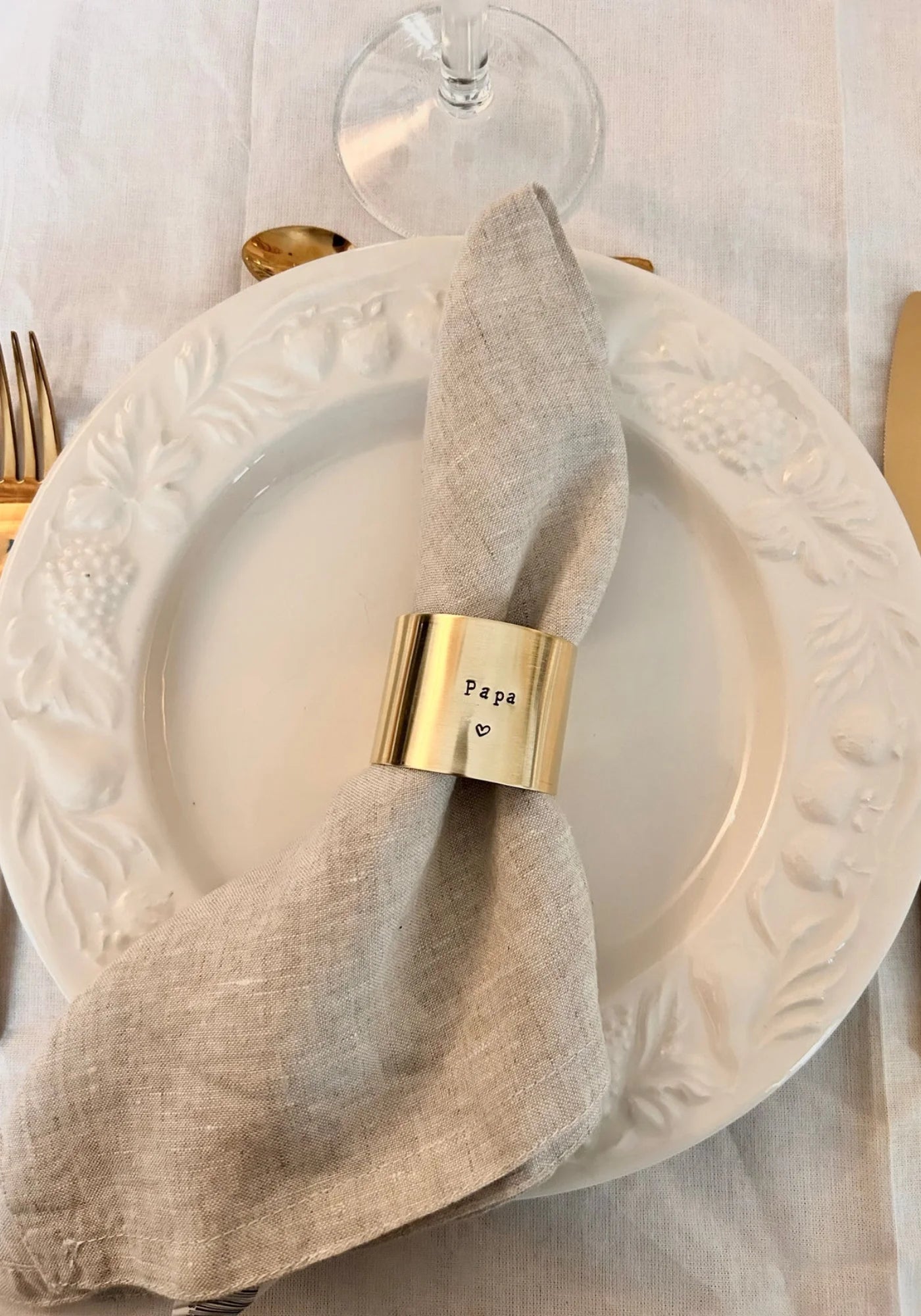 Le rond de serviette Papa de chez Un chat dans ma botte