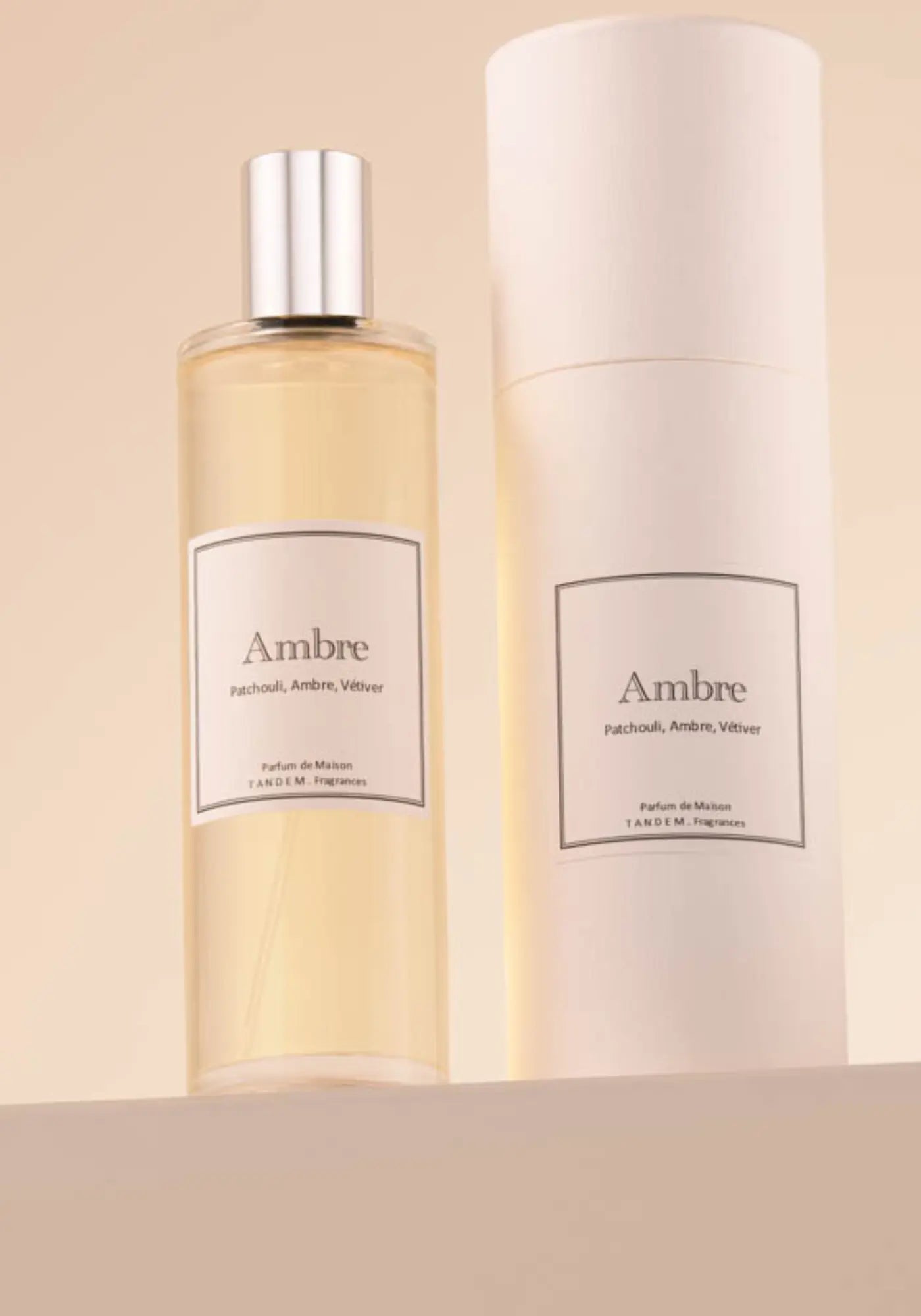 Le room spray 100ml ambre de chez Tandem Fragrances