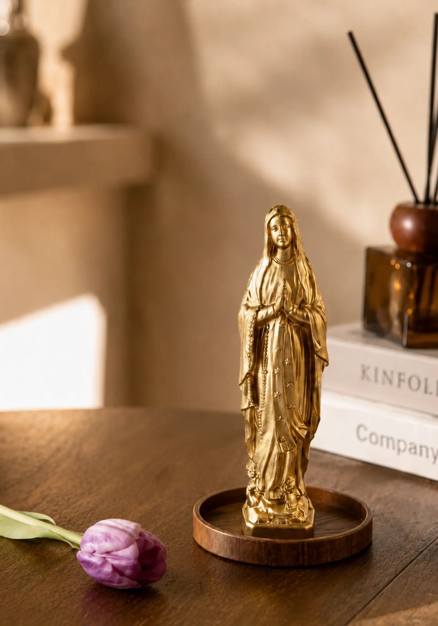 La vierge de 12cm doré de chez Sapristi Store