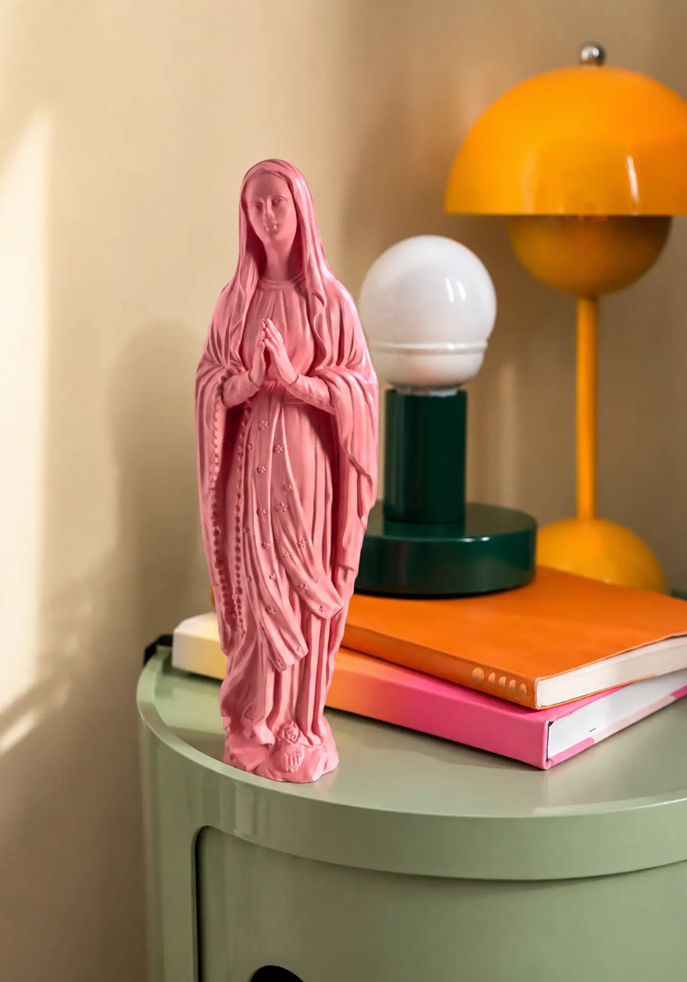 La vierge de 25cm rose de chez Sapristi Store