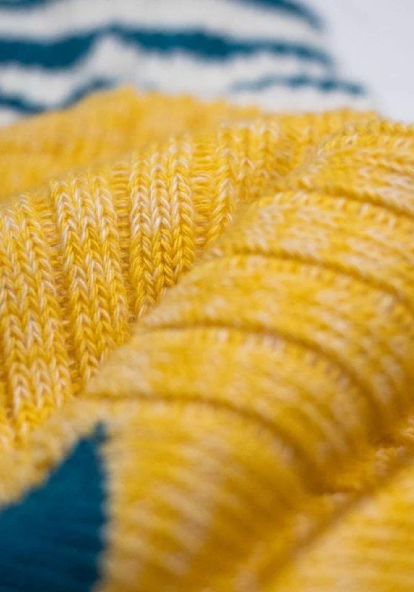 Zoom sur le coton épais des chaussettes La Cambridge de chez Billybelt