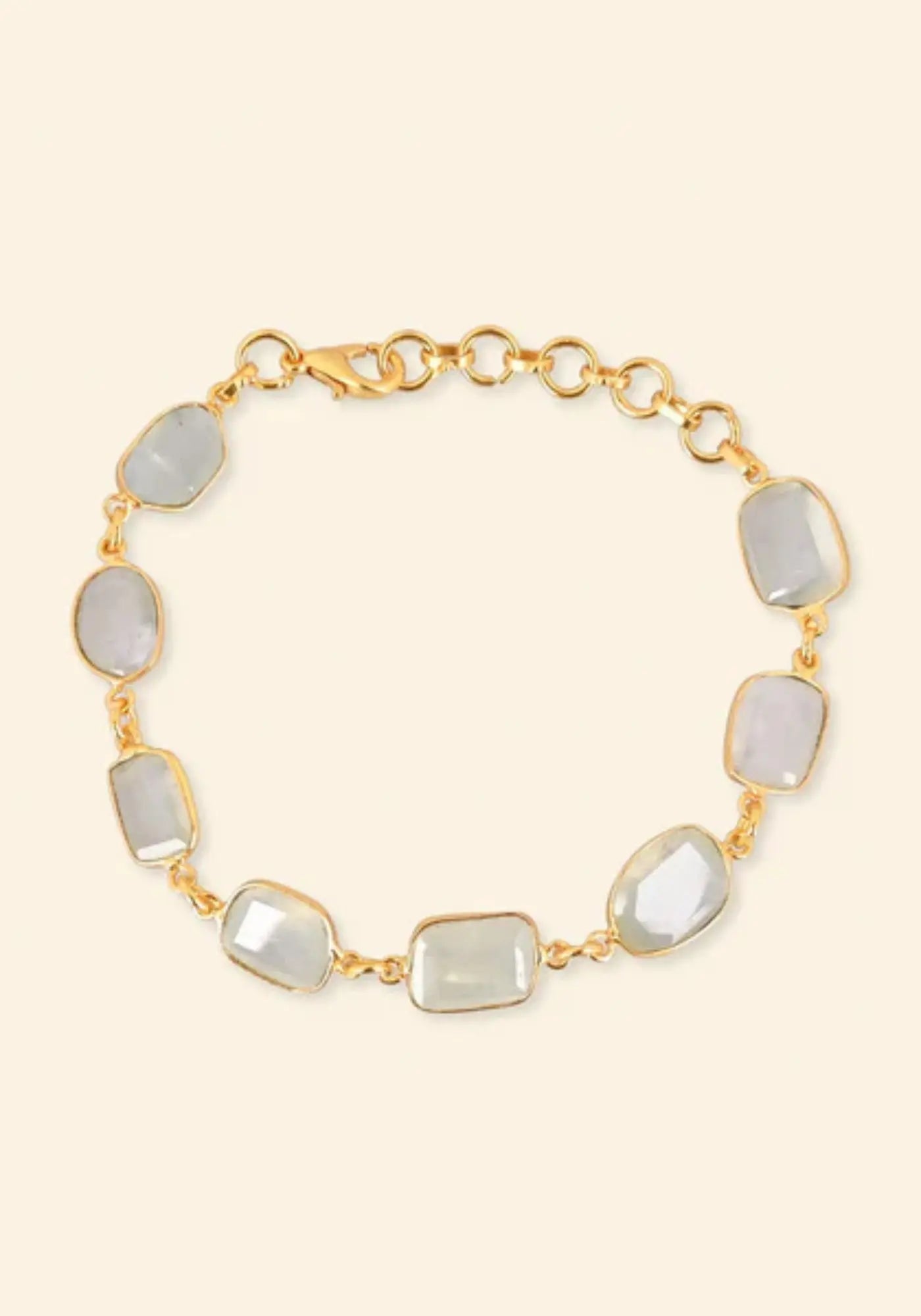 Le bracelet Rati Knots vert préhnite de chez Ekadori