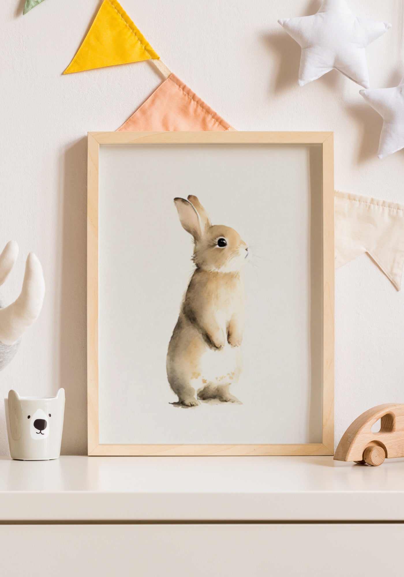 L'affiche animal pour enfants Baby Rabbit de chez David & David Studio