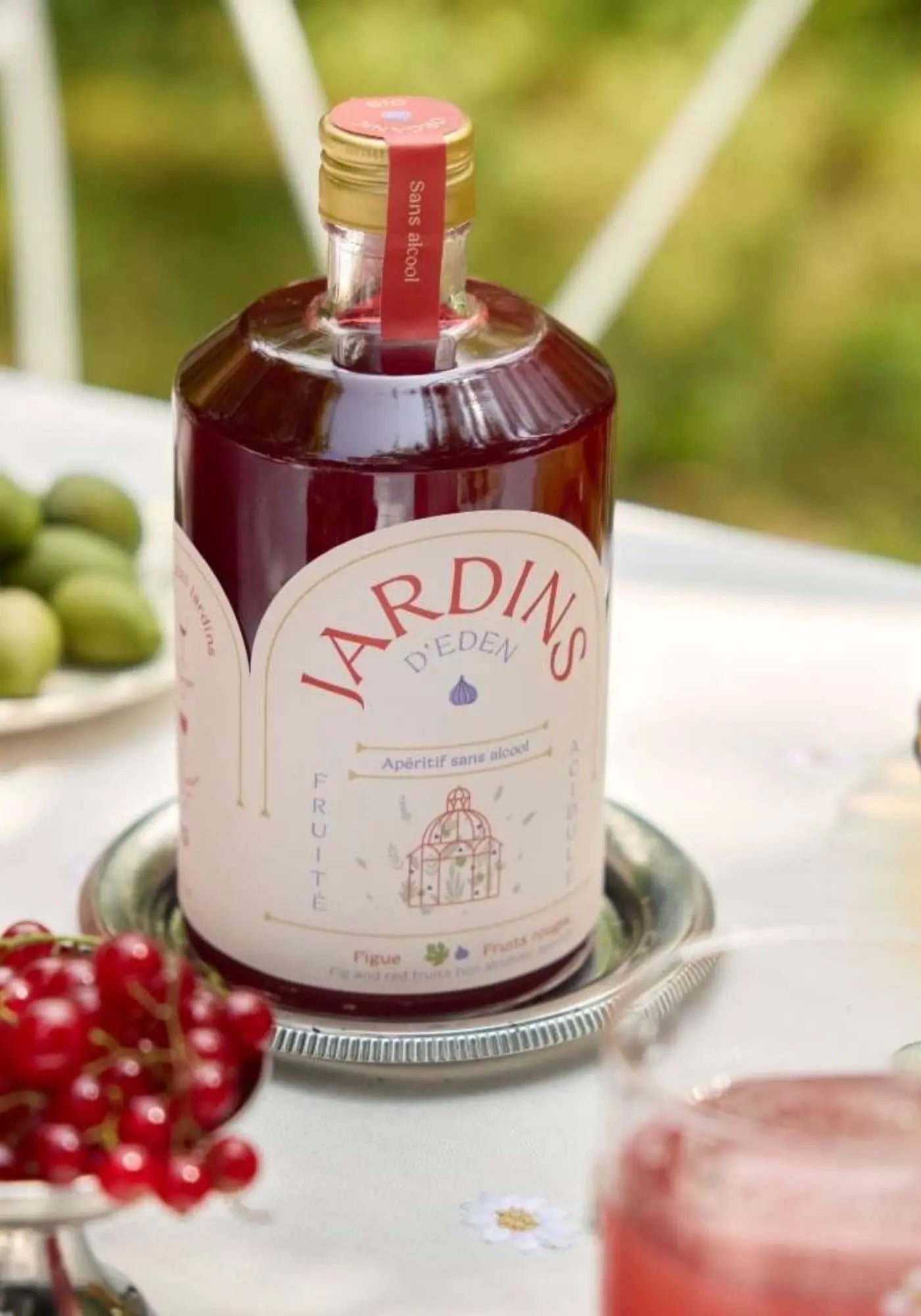 L'apéritif sans alcool figue et fruits rouges de chez Jardins