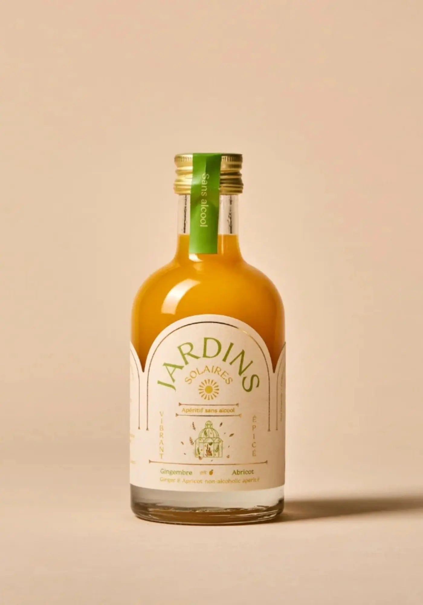 L'apéritif sans alcool gingembre et abricot 20cl de chez Jardins