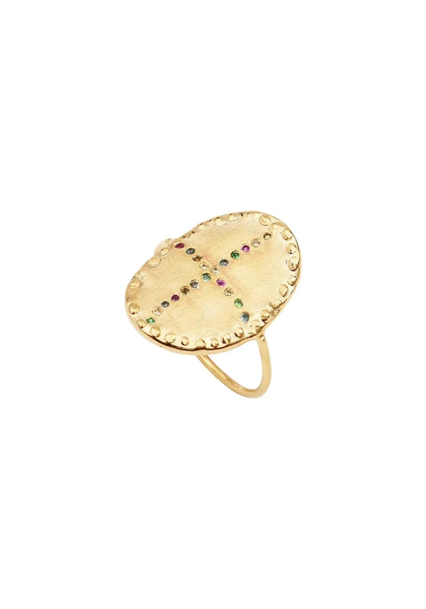 La bague bazile multicolore de chez Louise Hendricks