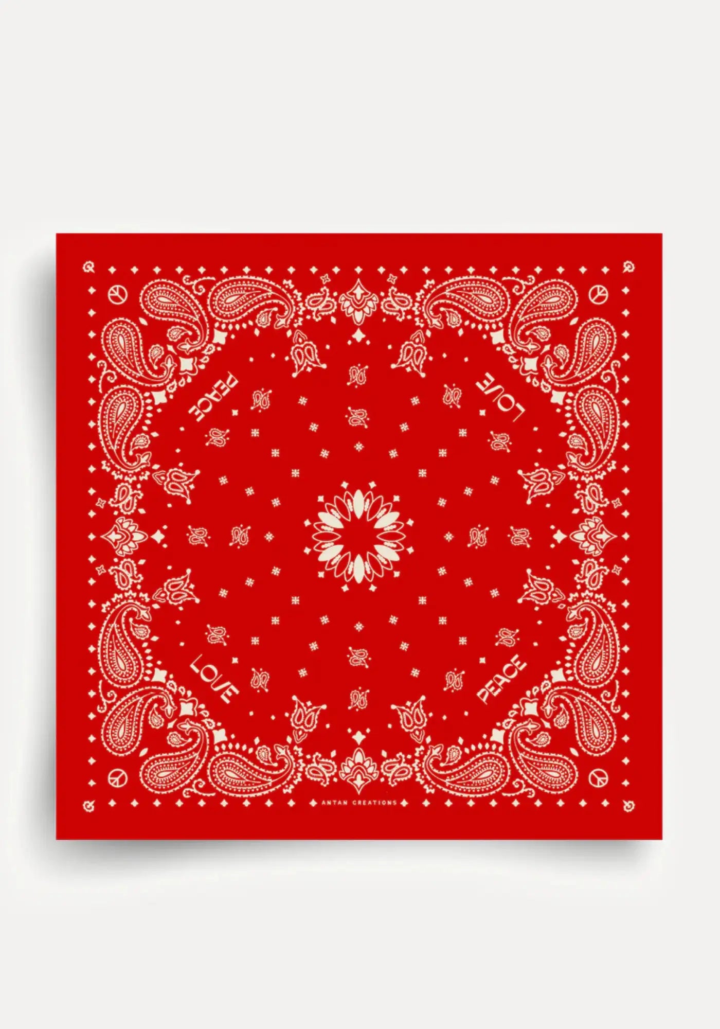 Le bandana silk 70 flame de chez Antan Créations