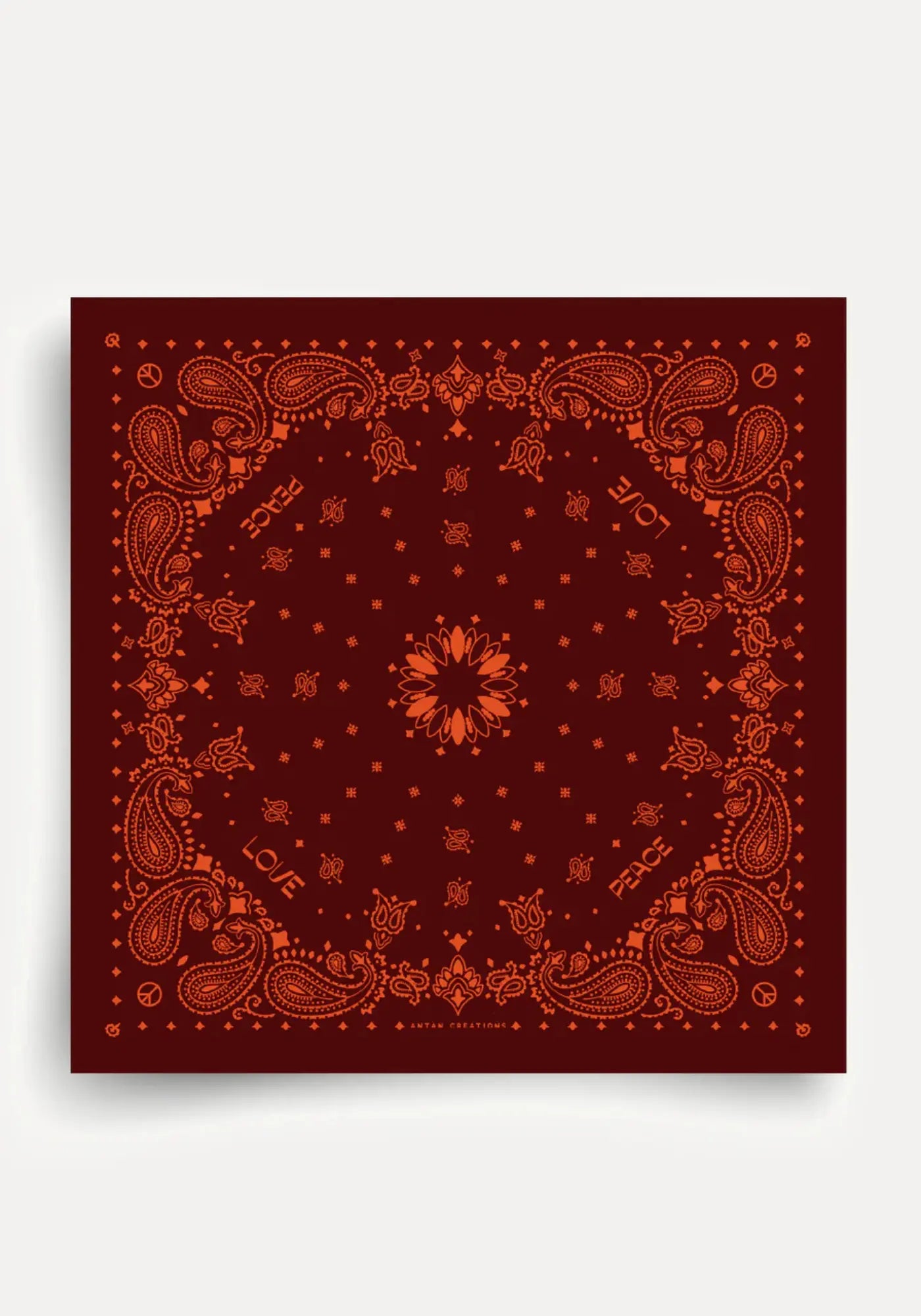 Le bandana silk 70 fudge de chez Antan Créations