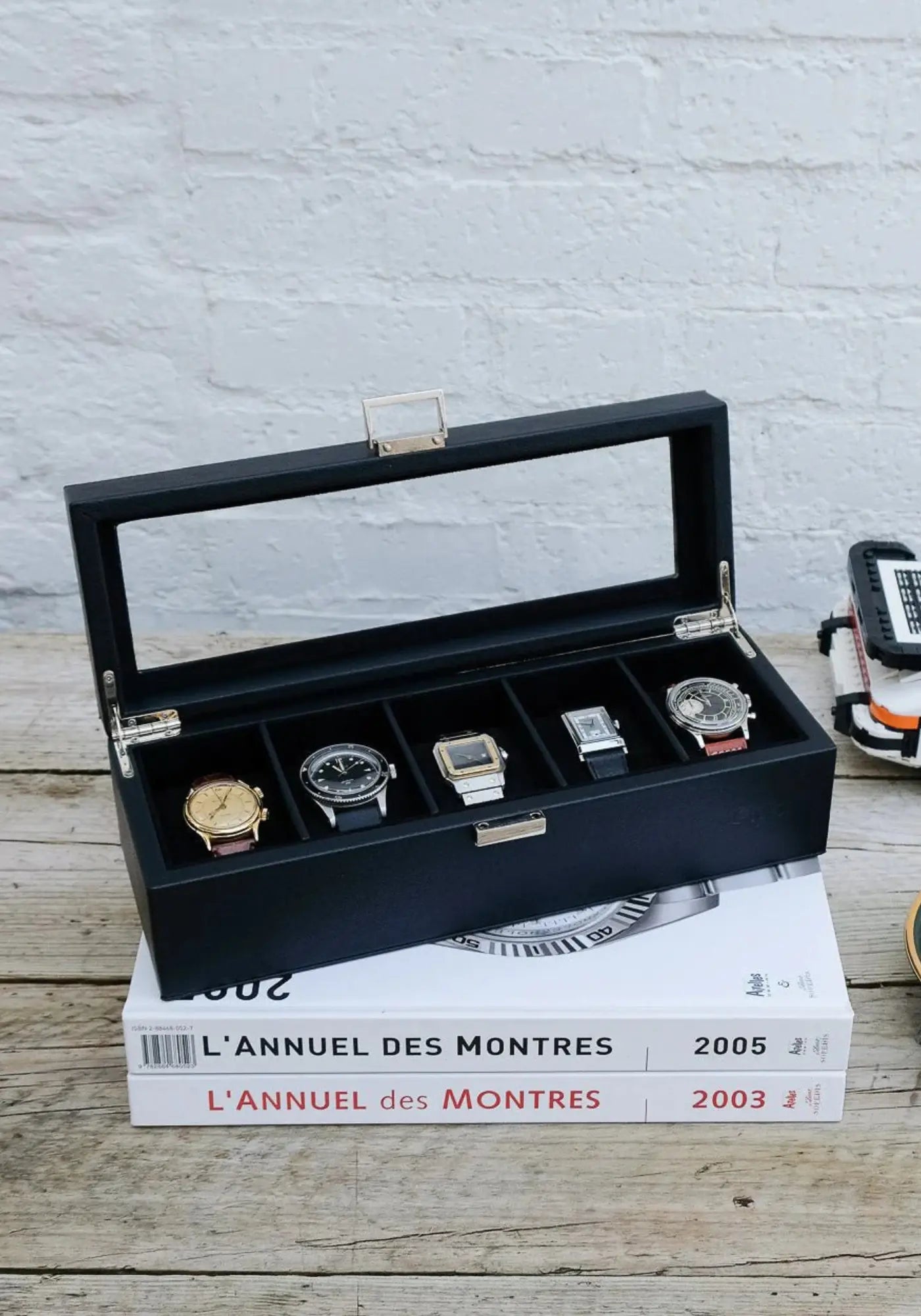 La boite à montres Jean 5 emplacements noir de chez Maison Scarlett