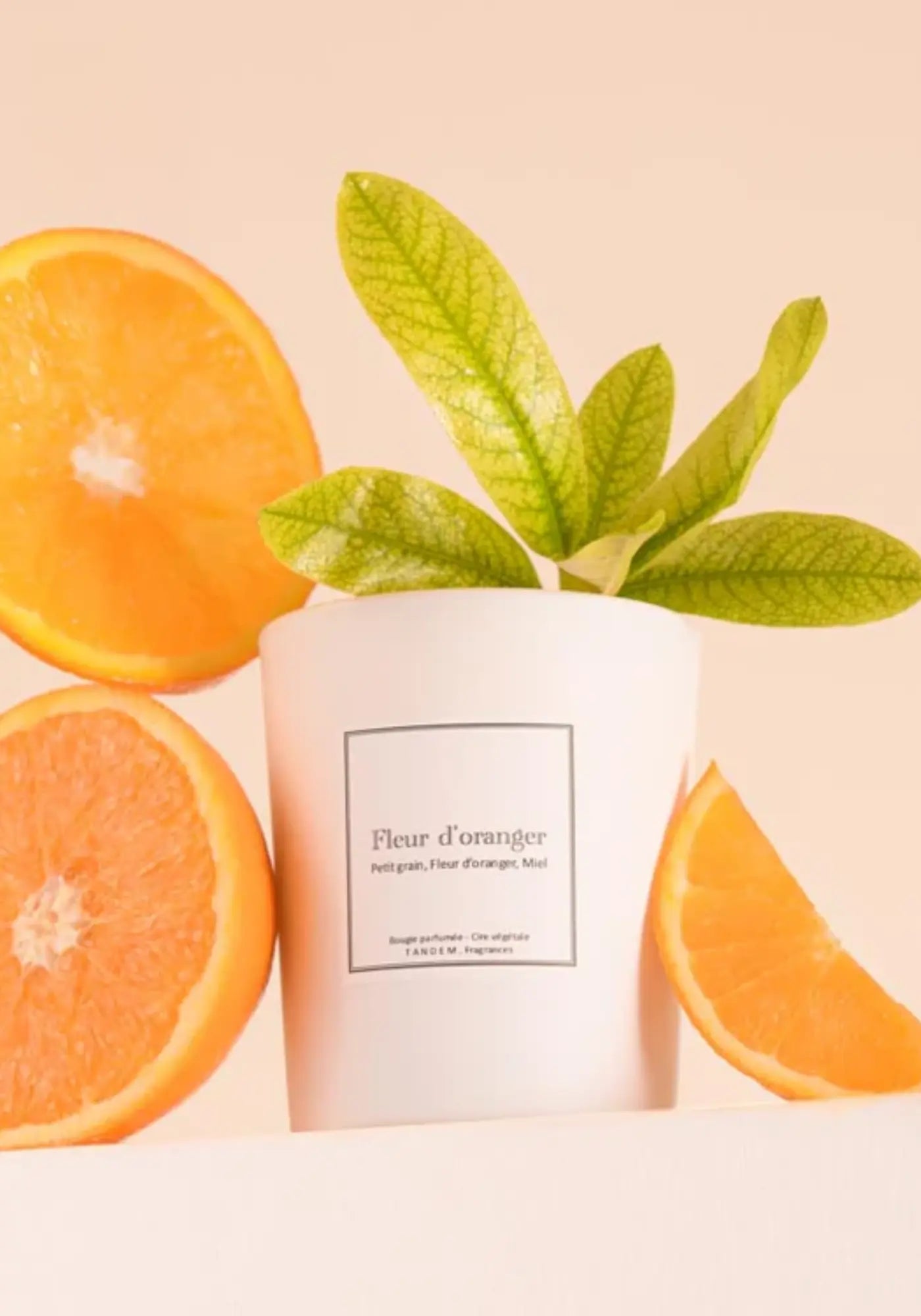 La bougie 180g Fleur d'oranger de chez Tandem Fragrances