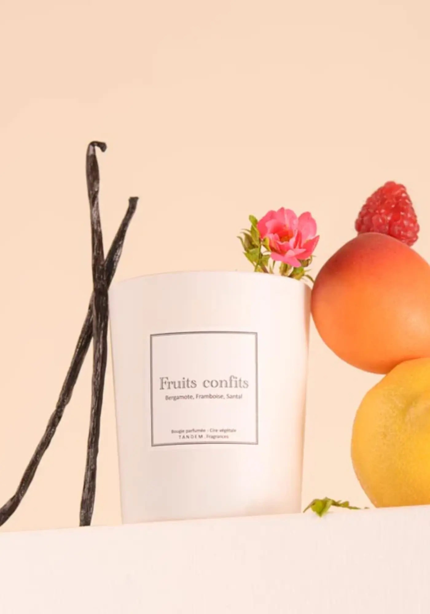 La bougie 180g Fruits confits de chez Tandem Fragrances