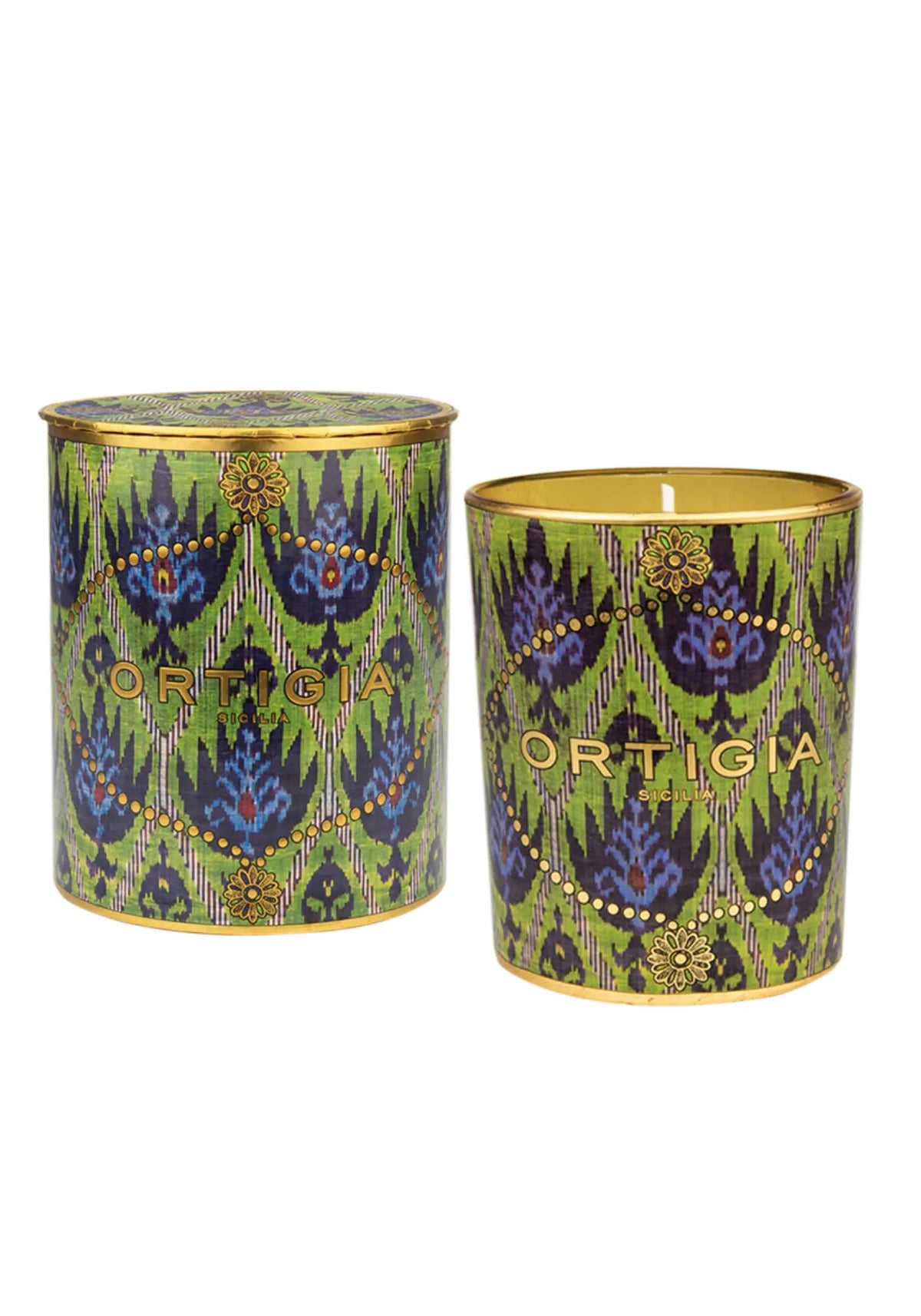 La bougie décorée bergamotto de chez Ortigia