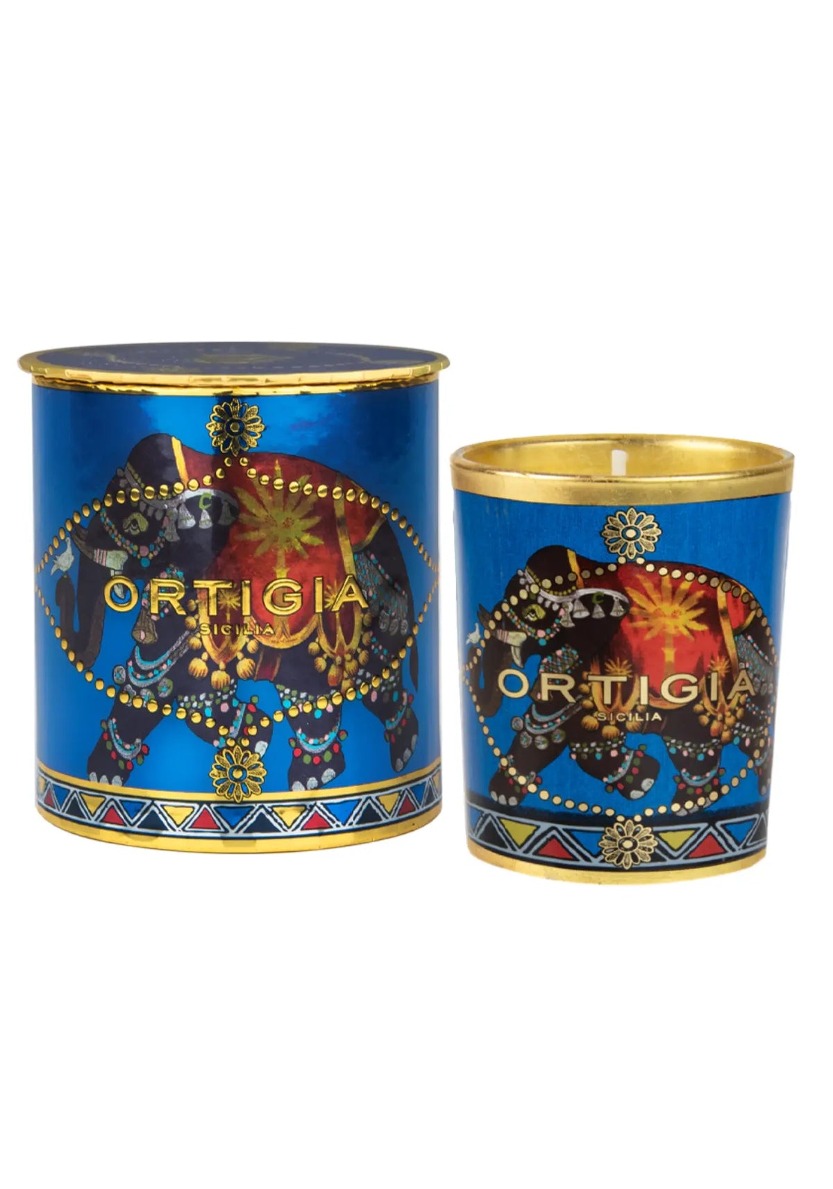 La bougie décorée Sandalo de chez Ortigia