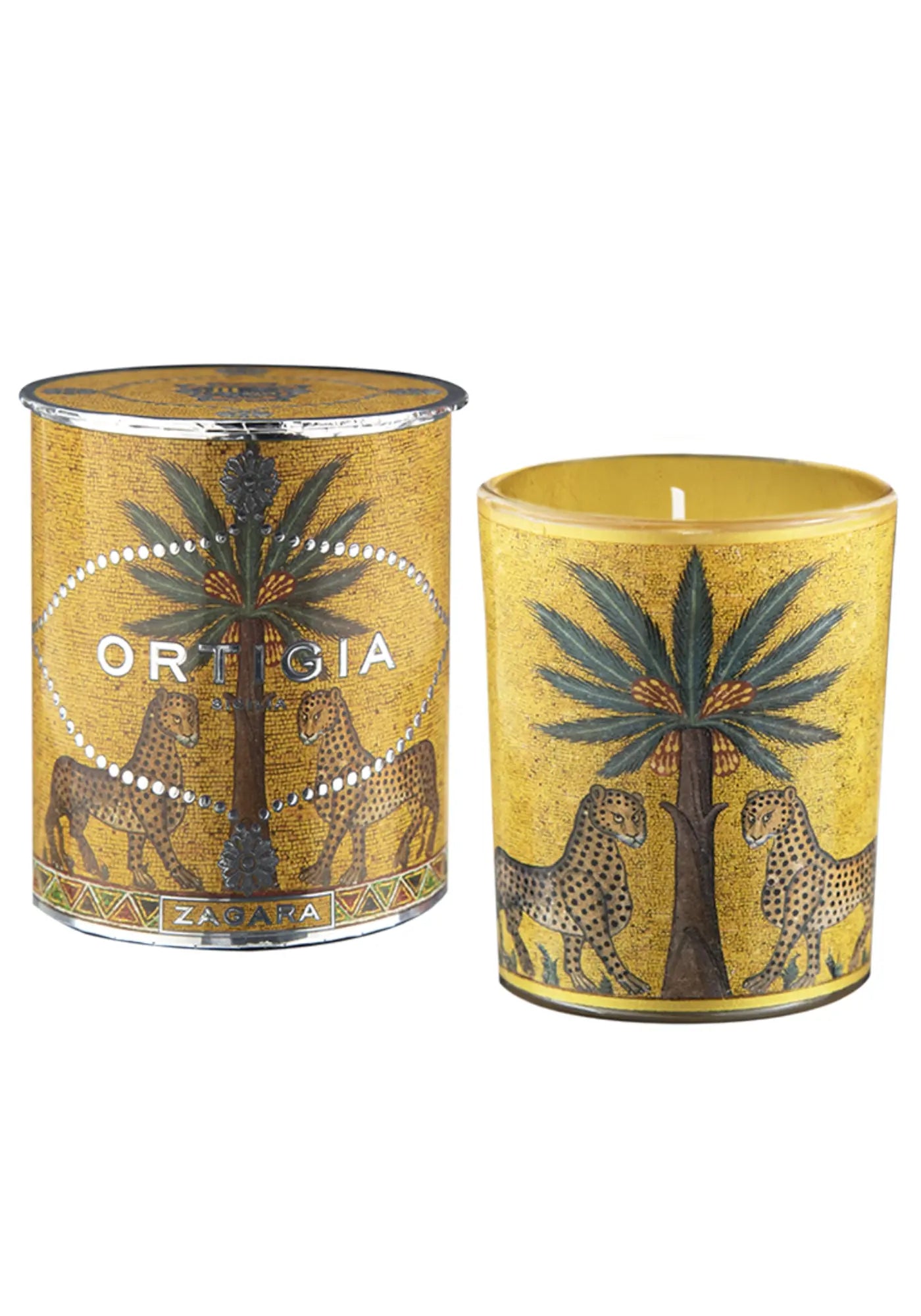 La bougie décorée Zagara de chez Ortigia 