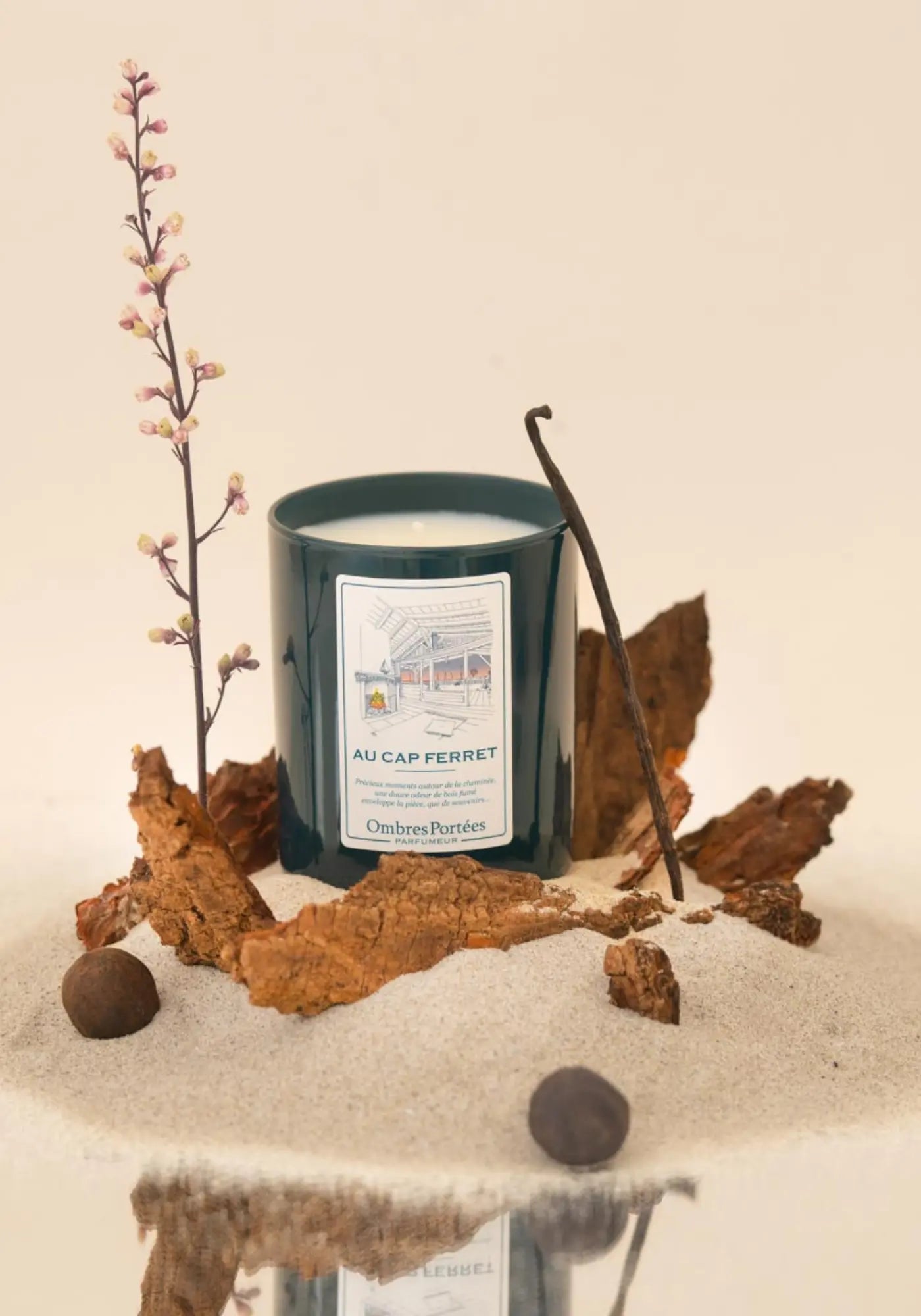 La bougie parfumée Bordelaise Au Cap Ferret de chez Ombres Portées