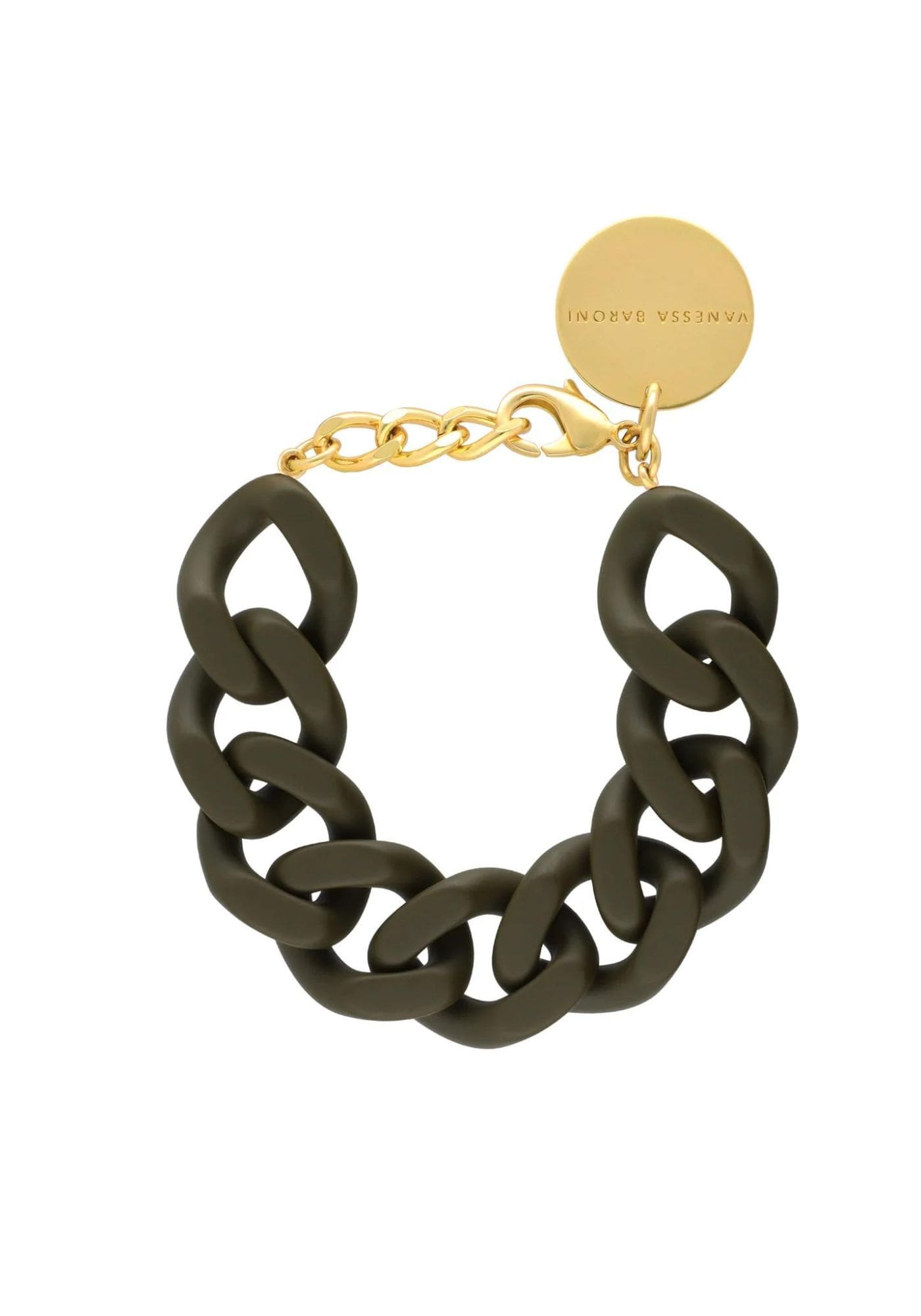 bracelet-flat-chain-matt-dark-olive-vanessa-baroni