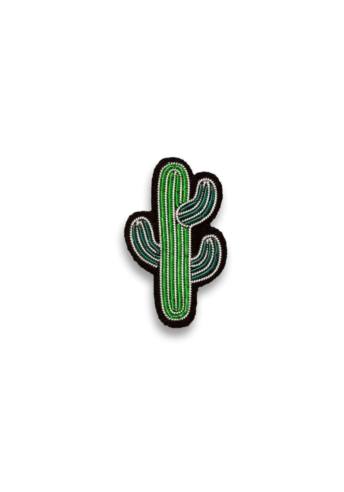 La broche brodée à la main Mini cactus de chez Macon & Lesquoy