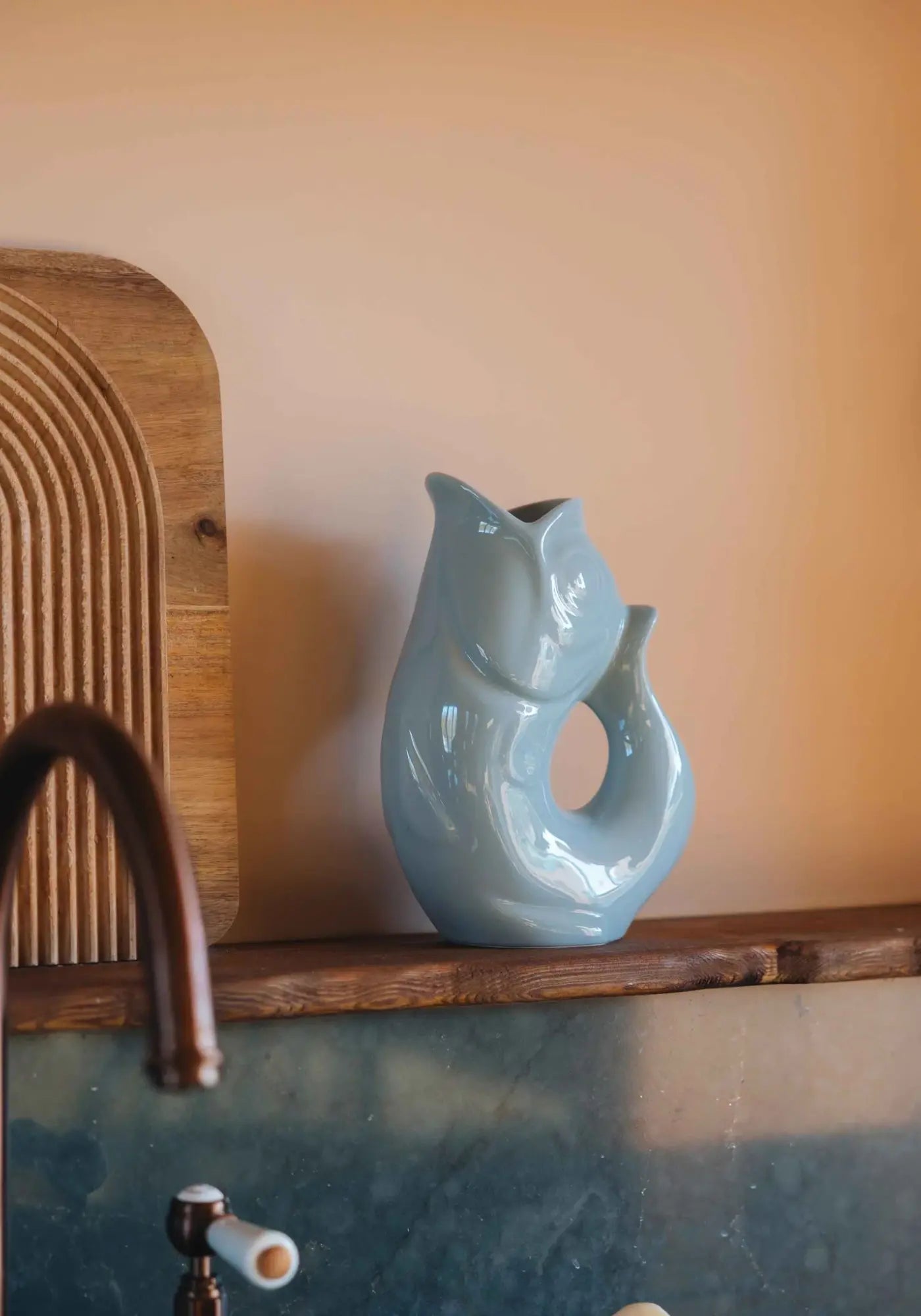 La carafe GlouGlou eucalyptus brillant de chez Charolles