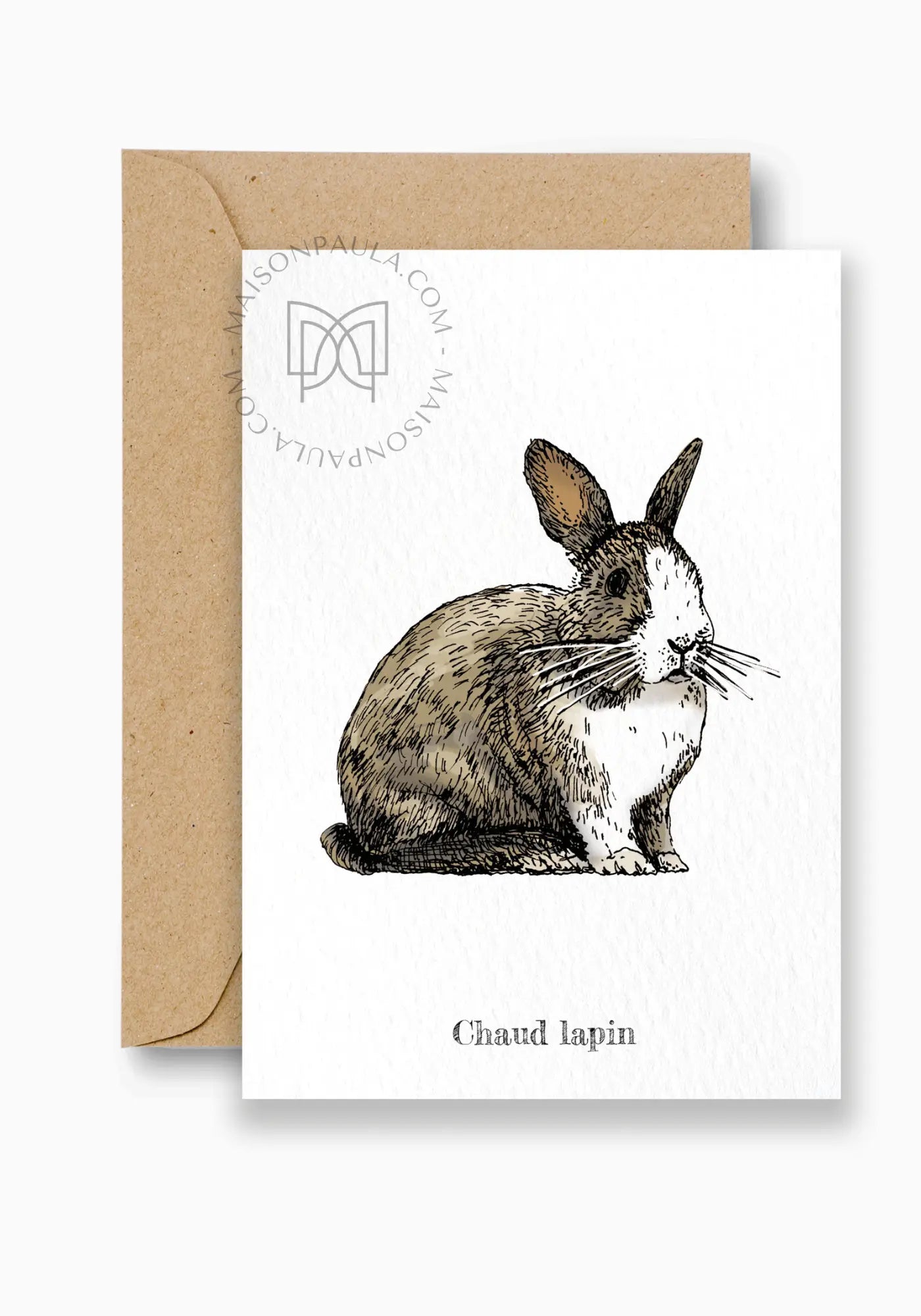 La carte postale chaud lapin de chez Maison Paula 