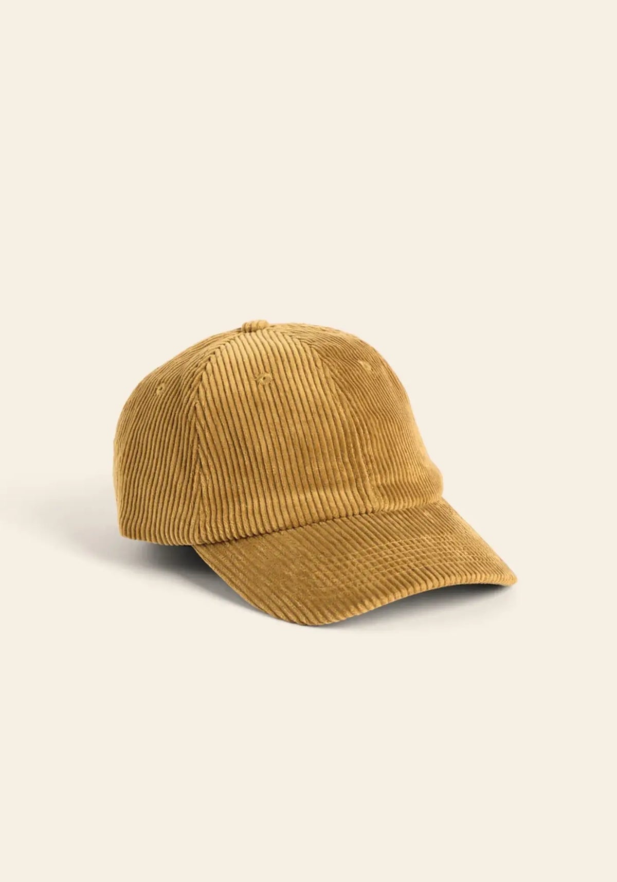 La casquette en velours mixte brun doré de chez Côtelé Paris 