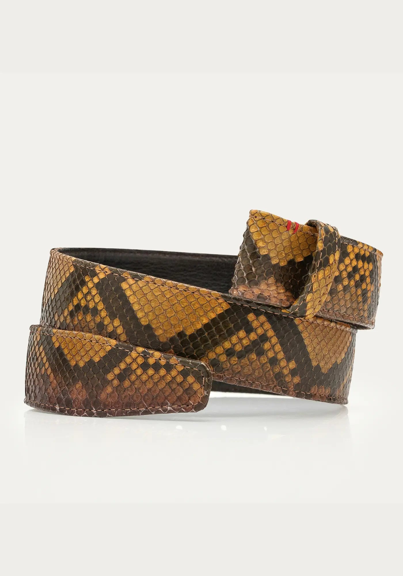 La ceinture python oeil de tigre de chez Claris Virot 