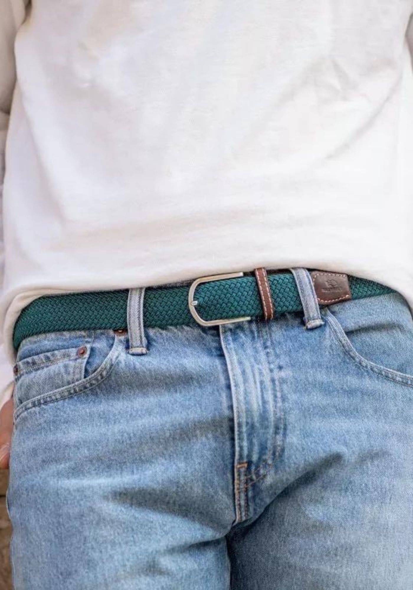 ceinture-tressee-unie-bleu-caraibes-billybelt