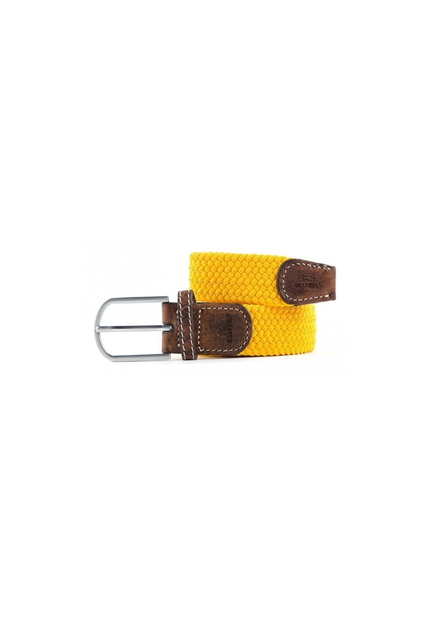 ceinture-tressee-unie-jaune-safran-billybelt