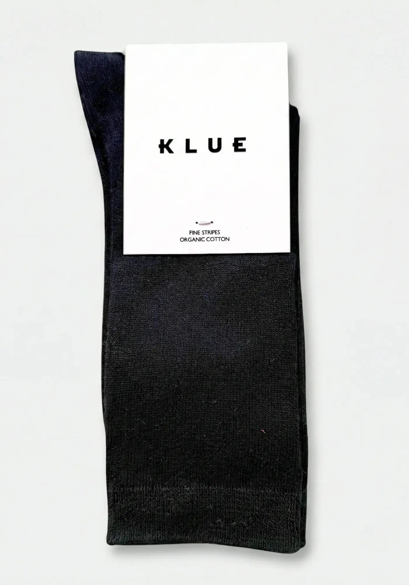 Les chaussettes en coton biologique black de chez Klue 