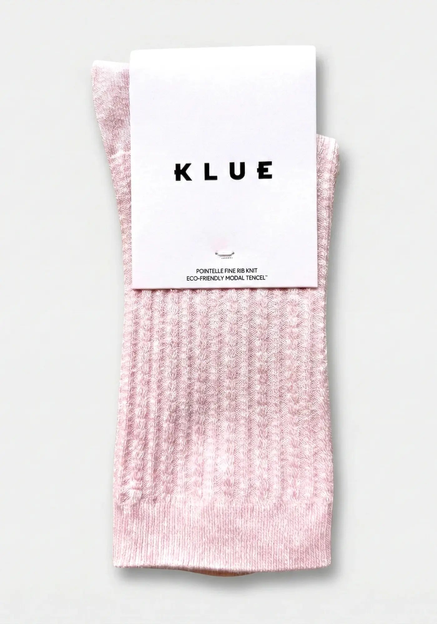 Les chaussettes en coton biologique dust pink de chez Klue 
