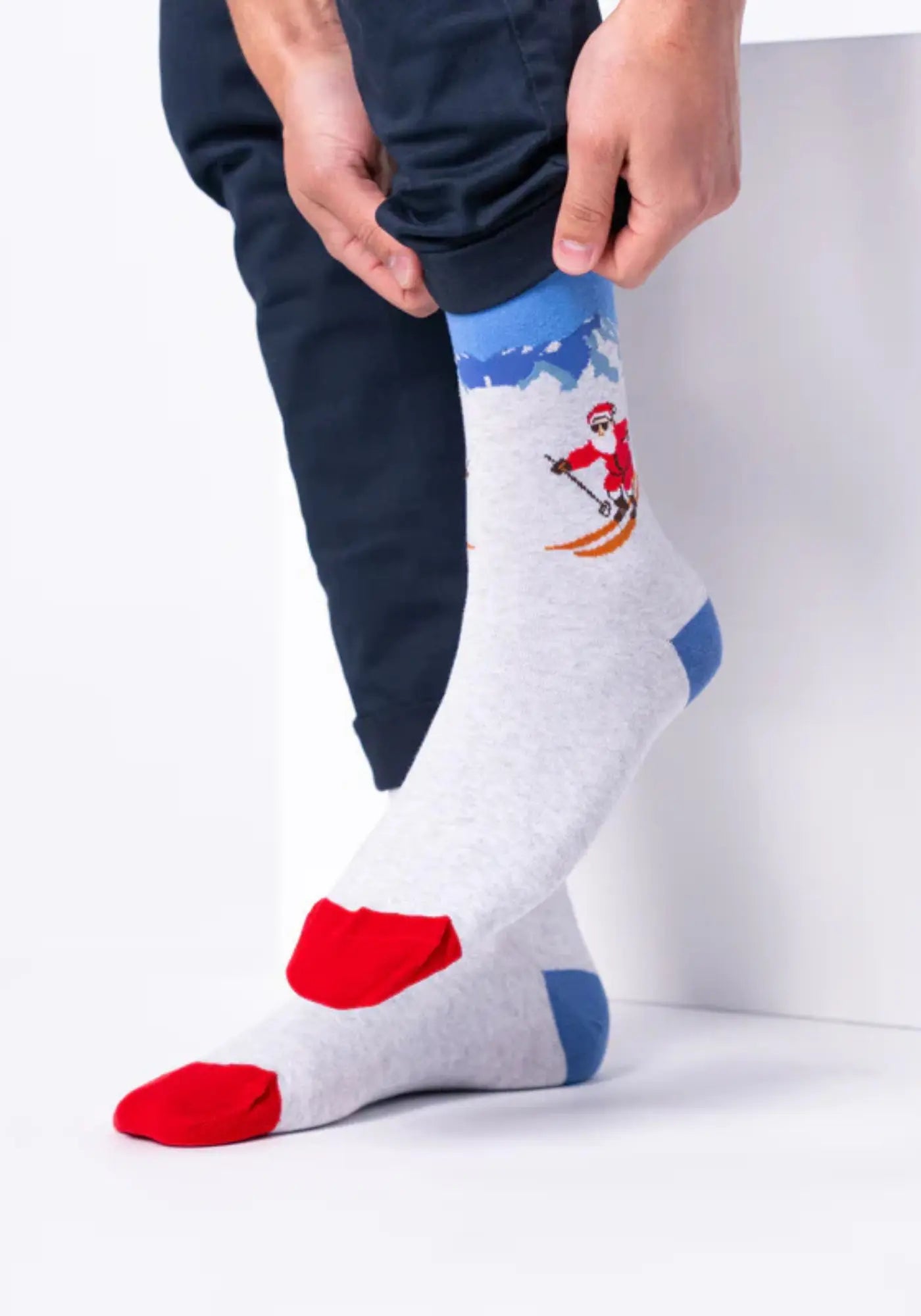 Les chaussettes fantaisie crazy snow de chez Billybelt 