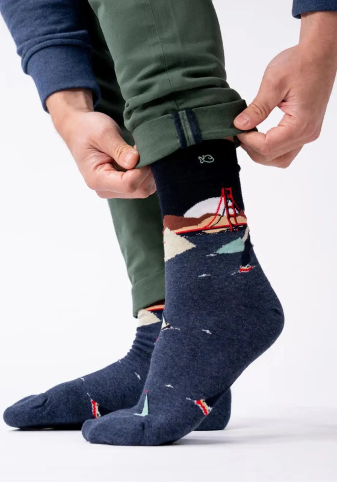 Les chaussettes fantaisie San Francisco de chez Billybelt