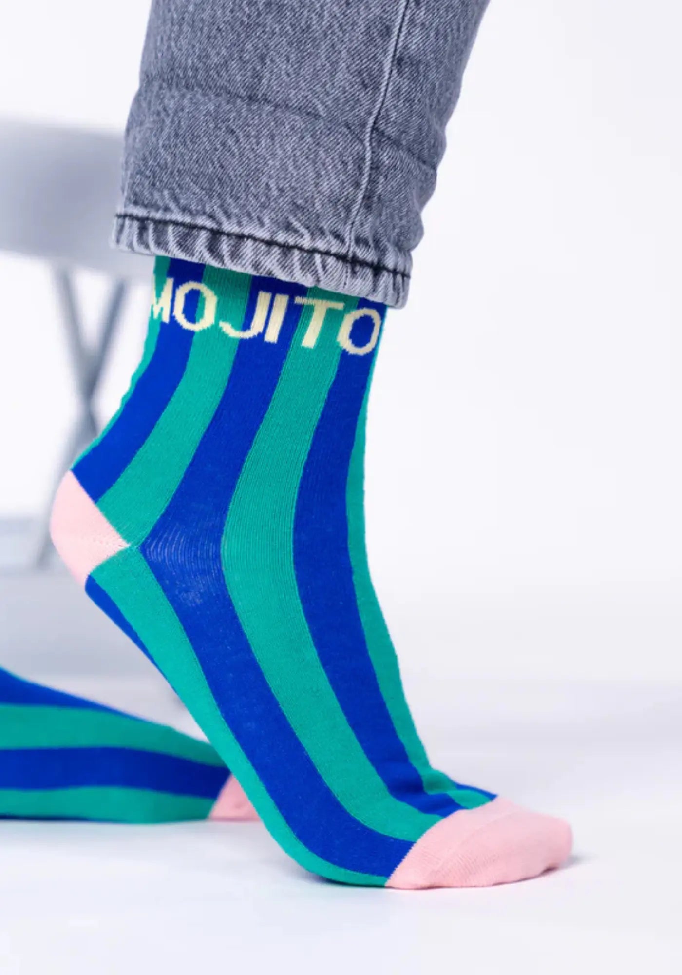 Les chaussettes rayées Mojito de chez Billybelt