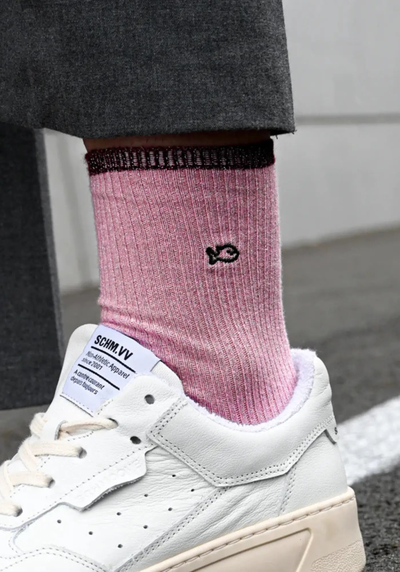 Les chaussettes vintage pailletées rose de chez Billybelt