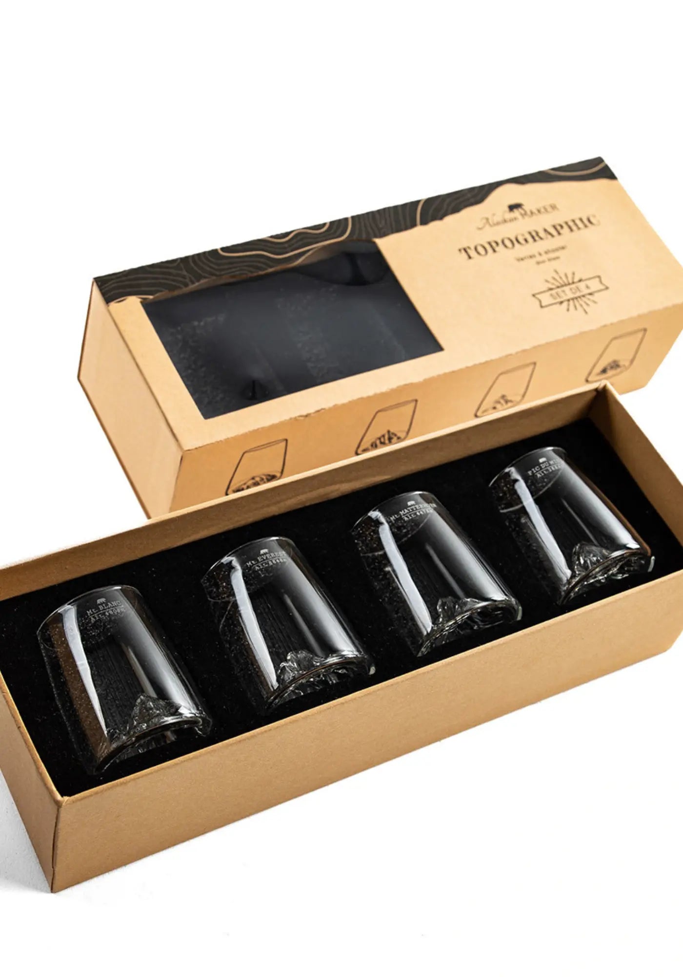 Le coffret de 4 shooters topographics de chez Alaskan Maker
