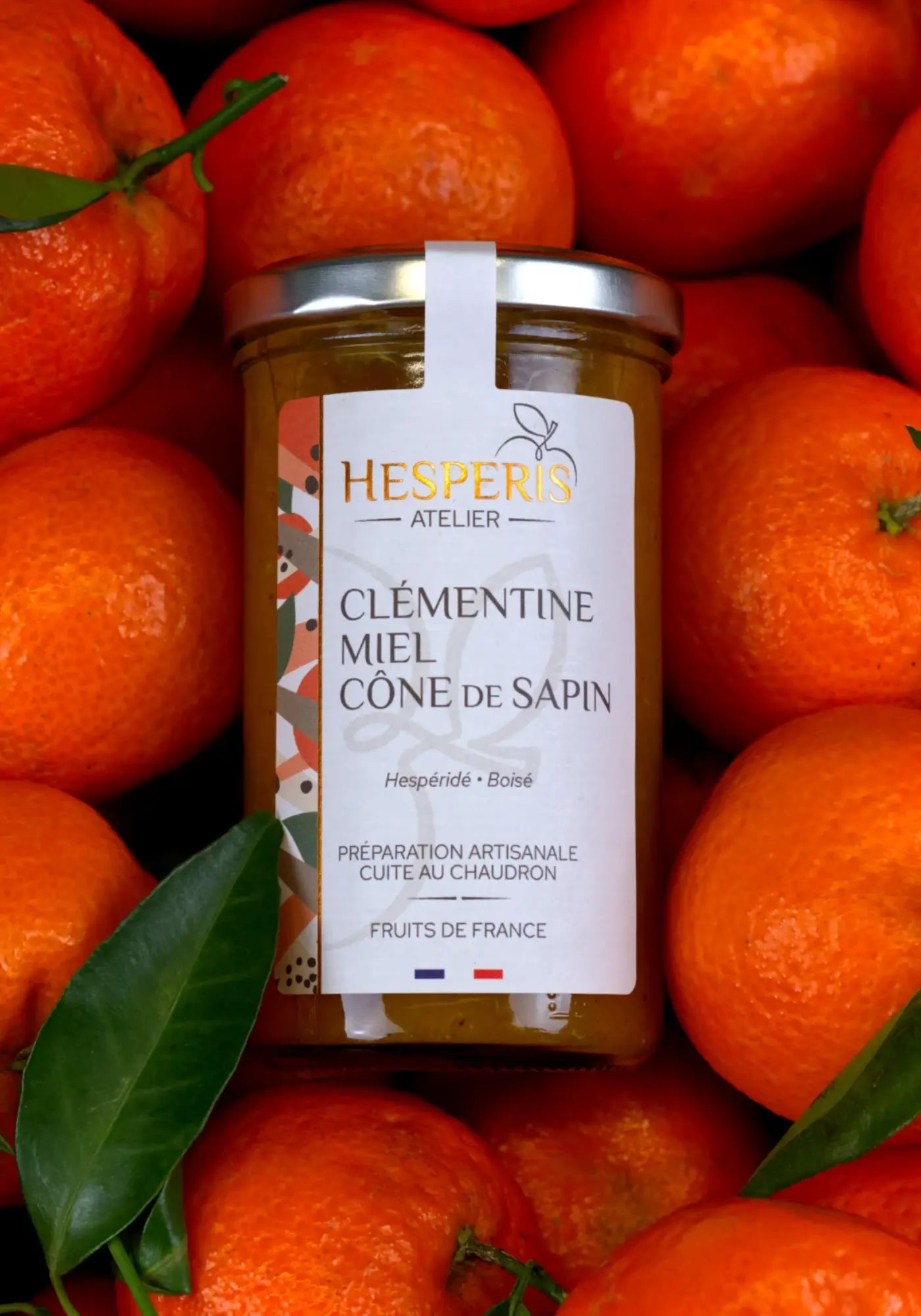 La confiture clémentine miel cône de sapin de chez Atelier Hesperis