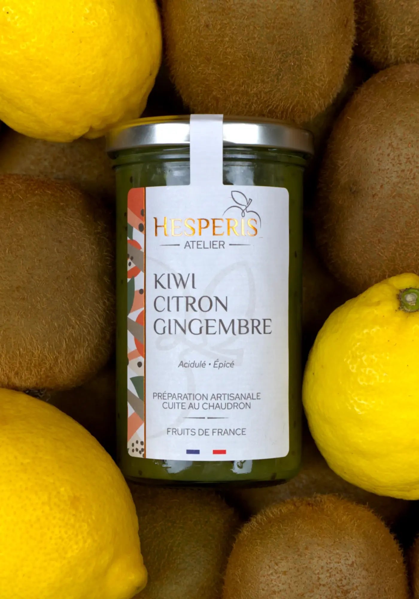 La confiture kiwi citron gingembre de chez Atelier Hesperis