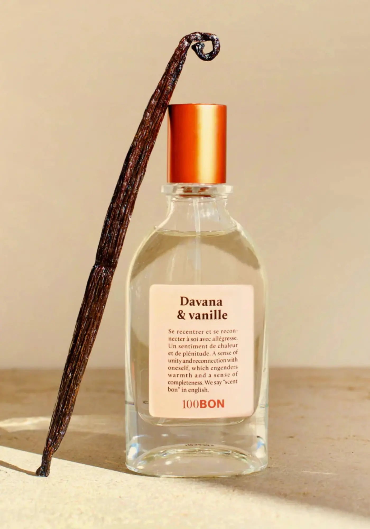 L'eau de cologne 50ml Davana et vanille de chez 100bon 