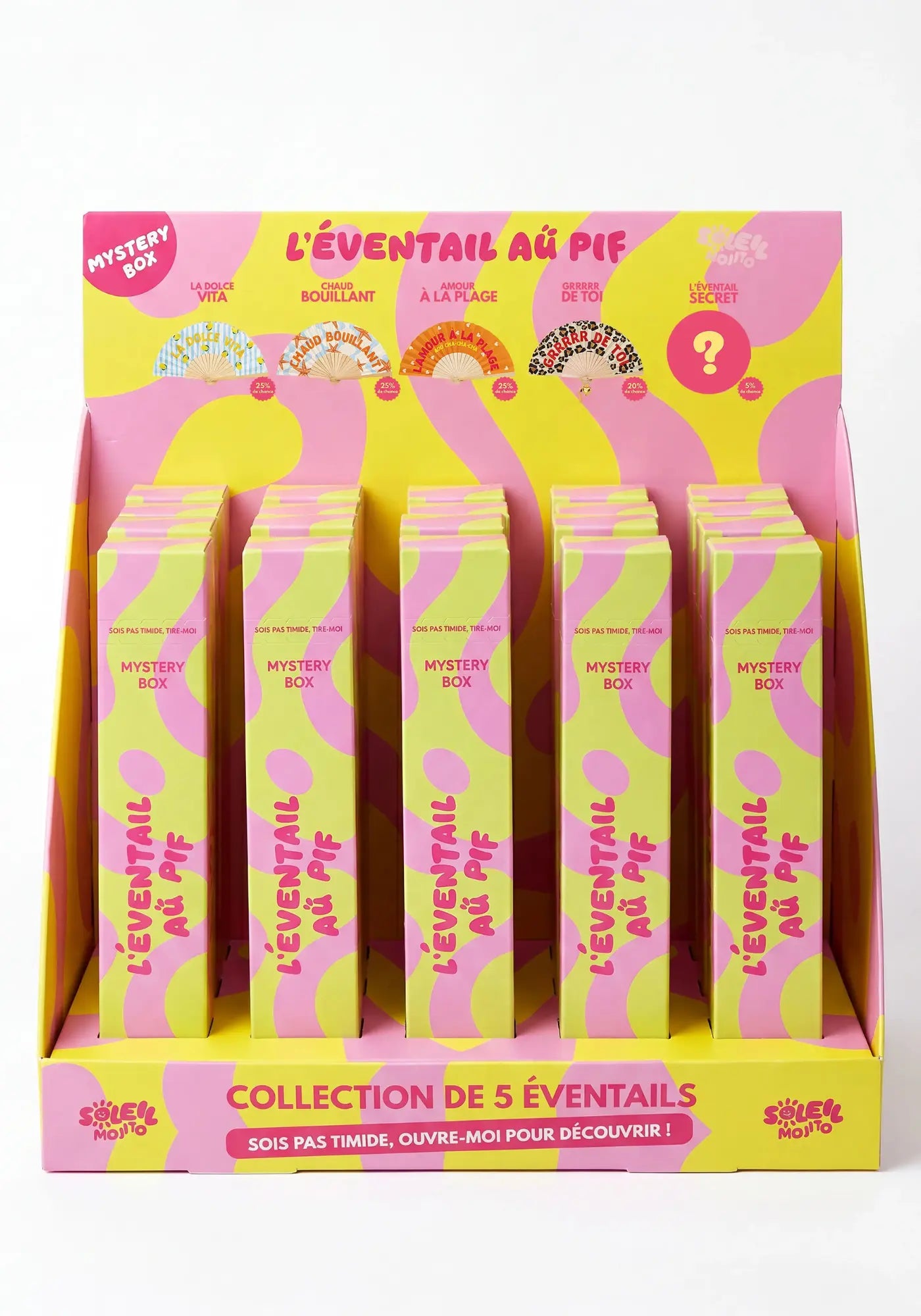 Les éventails au pif mistery box de chez Soleil Mojito