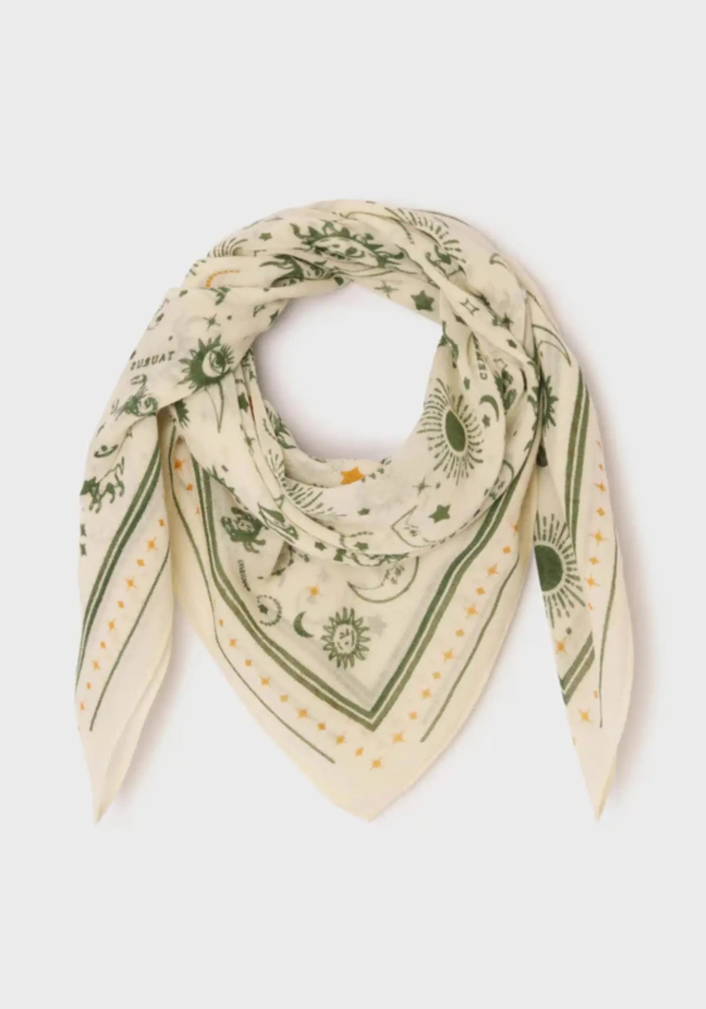 Le foulard 100% laine Madeleine couleur écru de chez Billybelt 